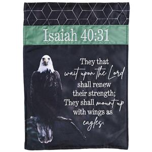 FLAG-2085 | Flag Eagle Isaiah 40:31 13x18