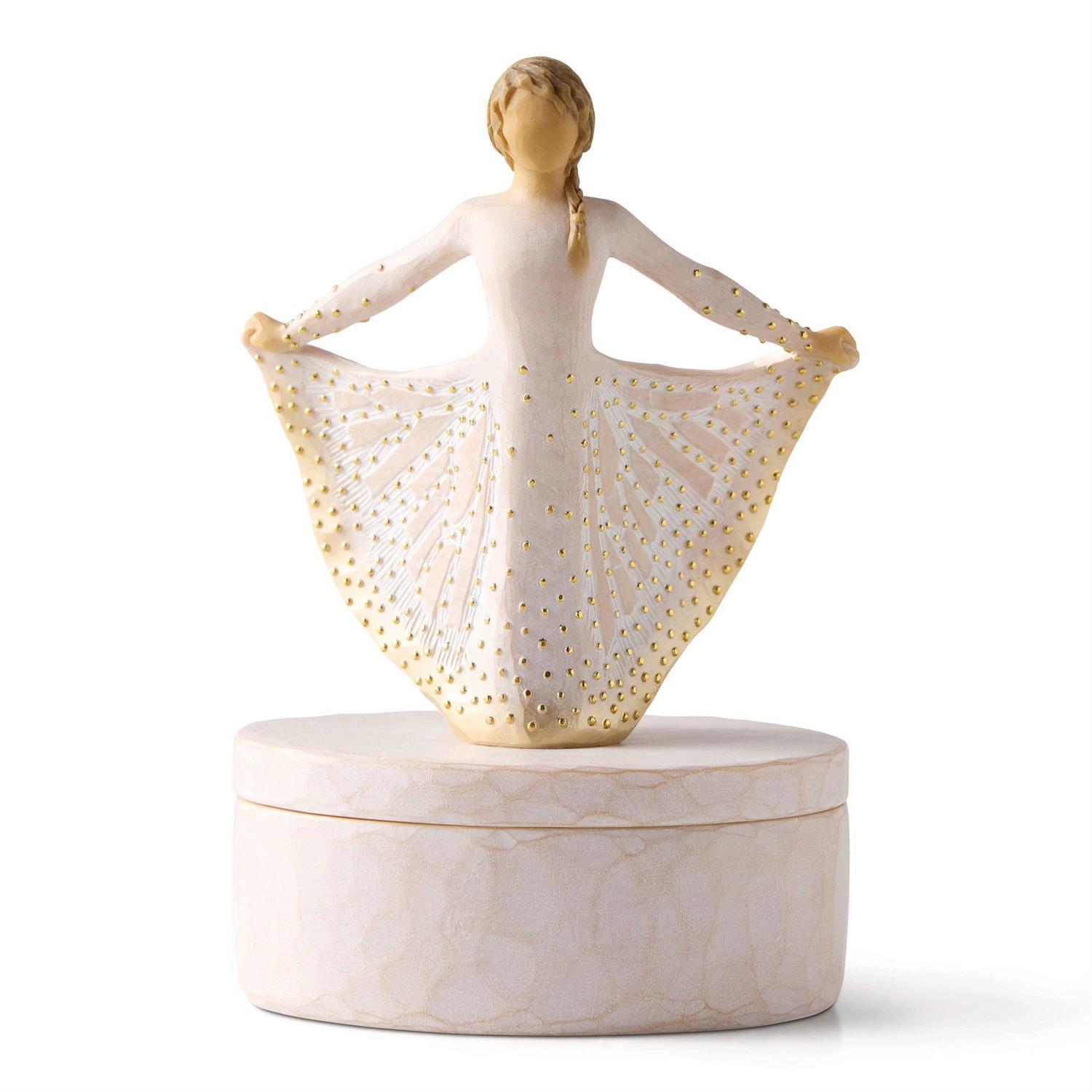 Willow Tree Figura Decorativa De Perro Diseño Artesanal Para