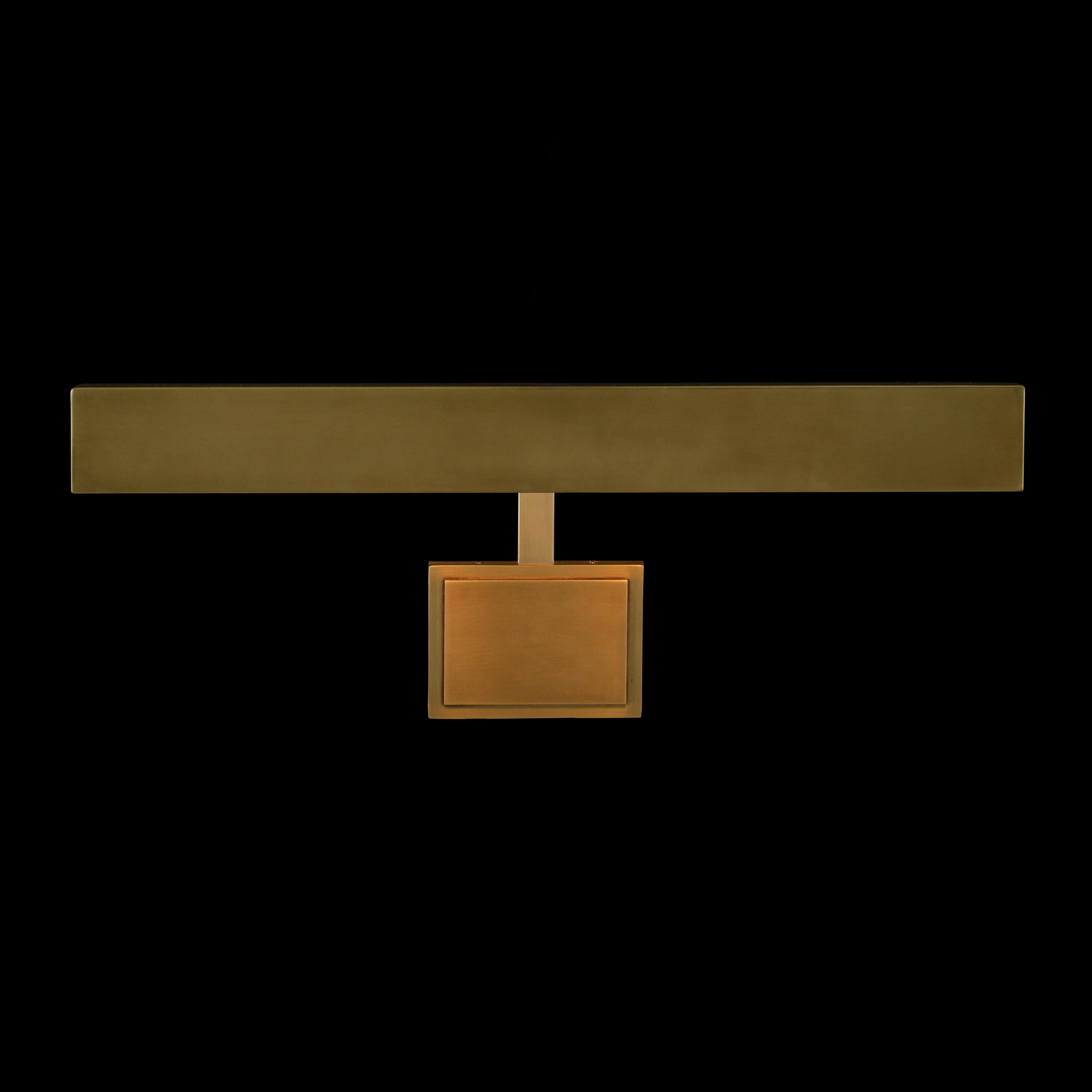 01-9.5"H X 24"W X 9.5"D ANTIQUE BRASS WA