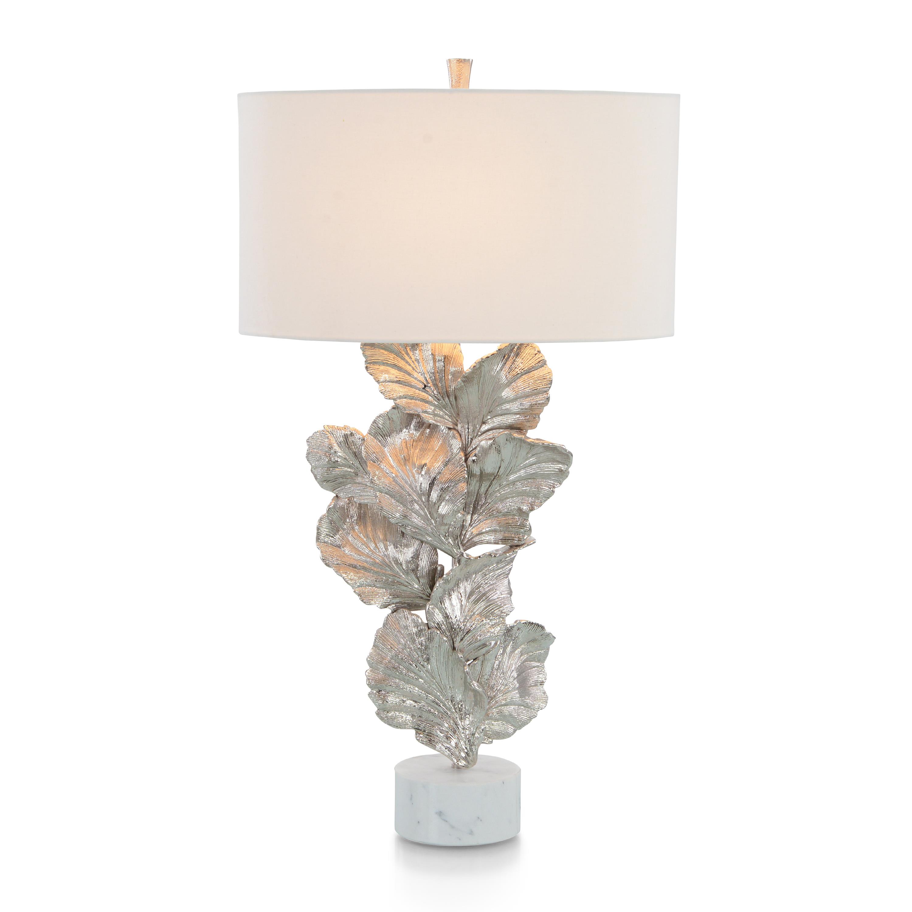 HS36"H LEAF SCULPTURE TABLE LAMP