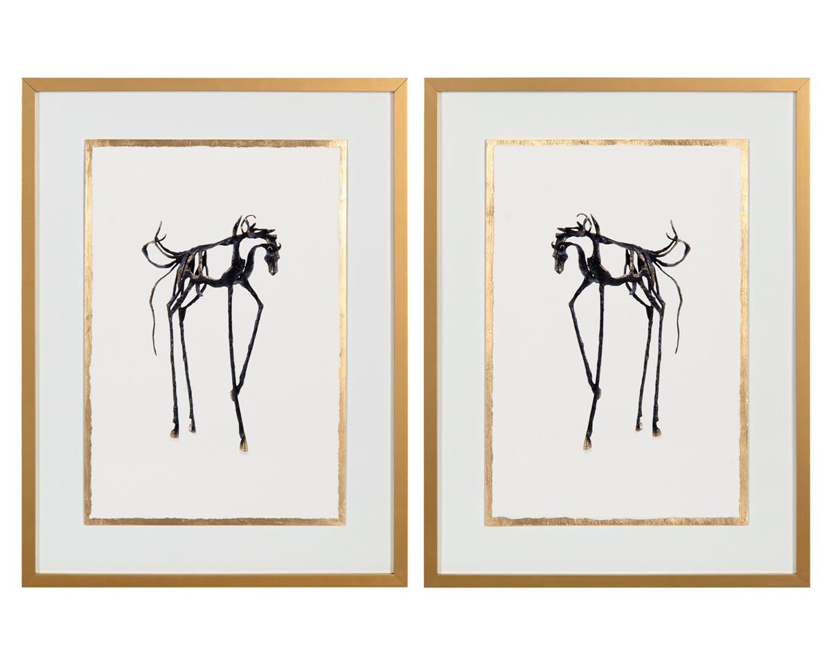 H-24.50Wx32.50Hx1.50D HORSE SCULPTURE I