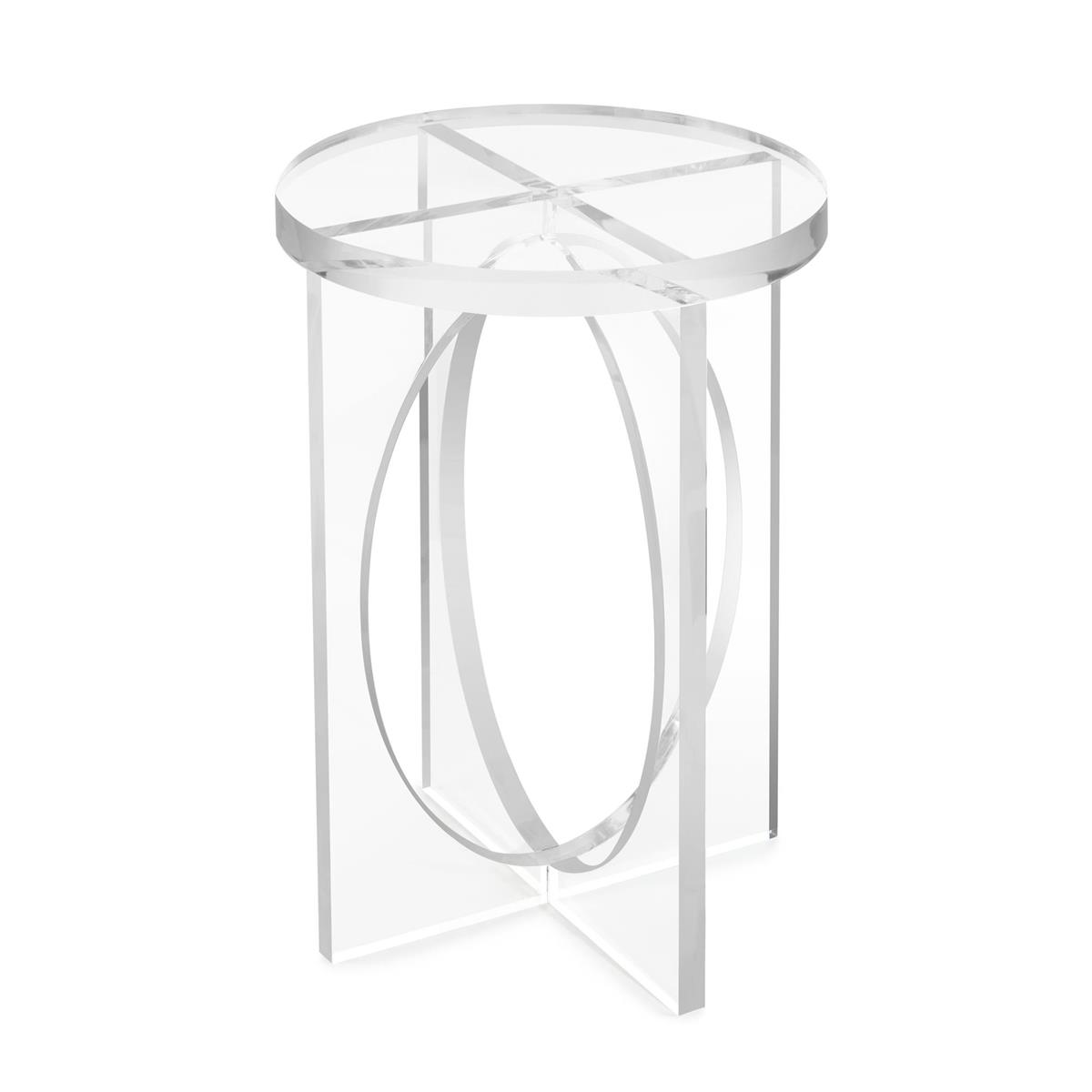 04H21.25"H X 14.25"D ACRYLIC MARTINI SIDE TABLE