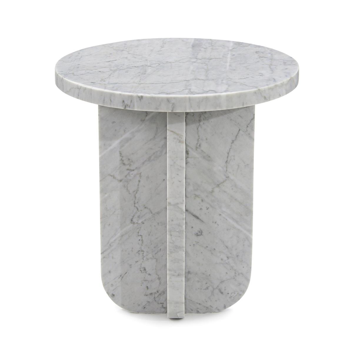 0421.25"H X 22.75"W X 21.25"D GREY MARBLE MARTINI TABLE