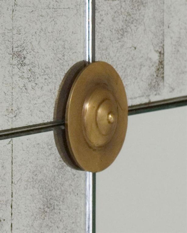 notremondeエイジドミラーラウンドネスト　ミラーテーブル（ブロンズ） notremondeエイジドミラーラウンドネスト ミラーテーブル