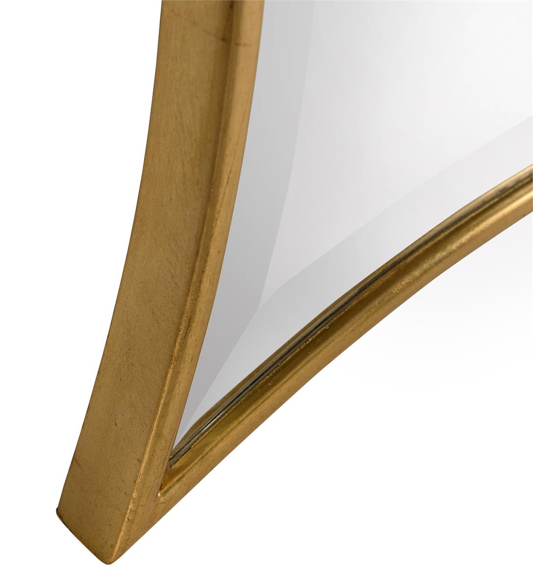 HS-46.25Wx32.5Hx2D GOLD NAMI MIRROR