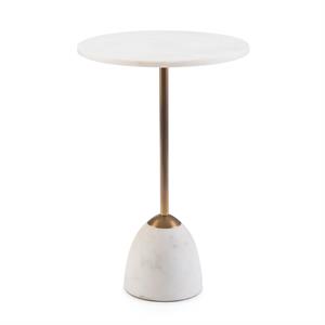 H-24.75Hx16D BRASS & MARBLE MARTINI TBL