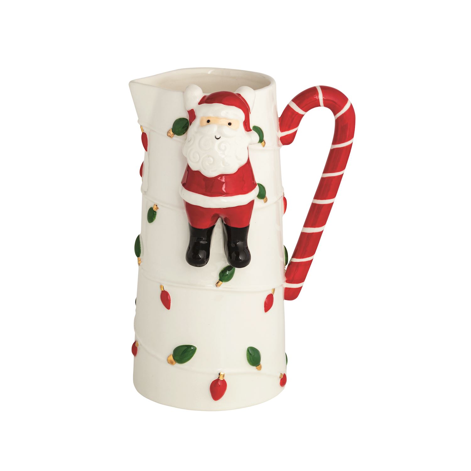 Mud Pie Sottopentola In Legno Di Mango Con Babbo Natale - Diametro 21,6 Cm - Decorazione Natalizia Per La Cucina - Regalo Lifestyle