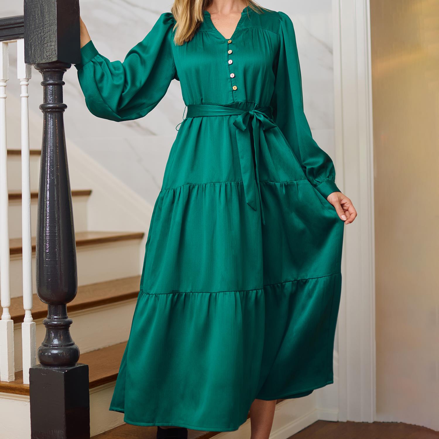 Mary Square Wholesale | Dress Gracelyn Aventurine PK S-L