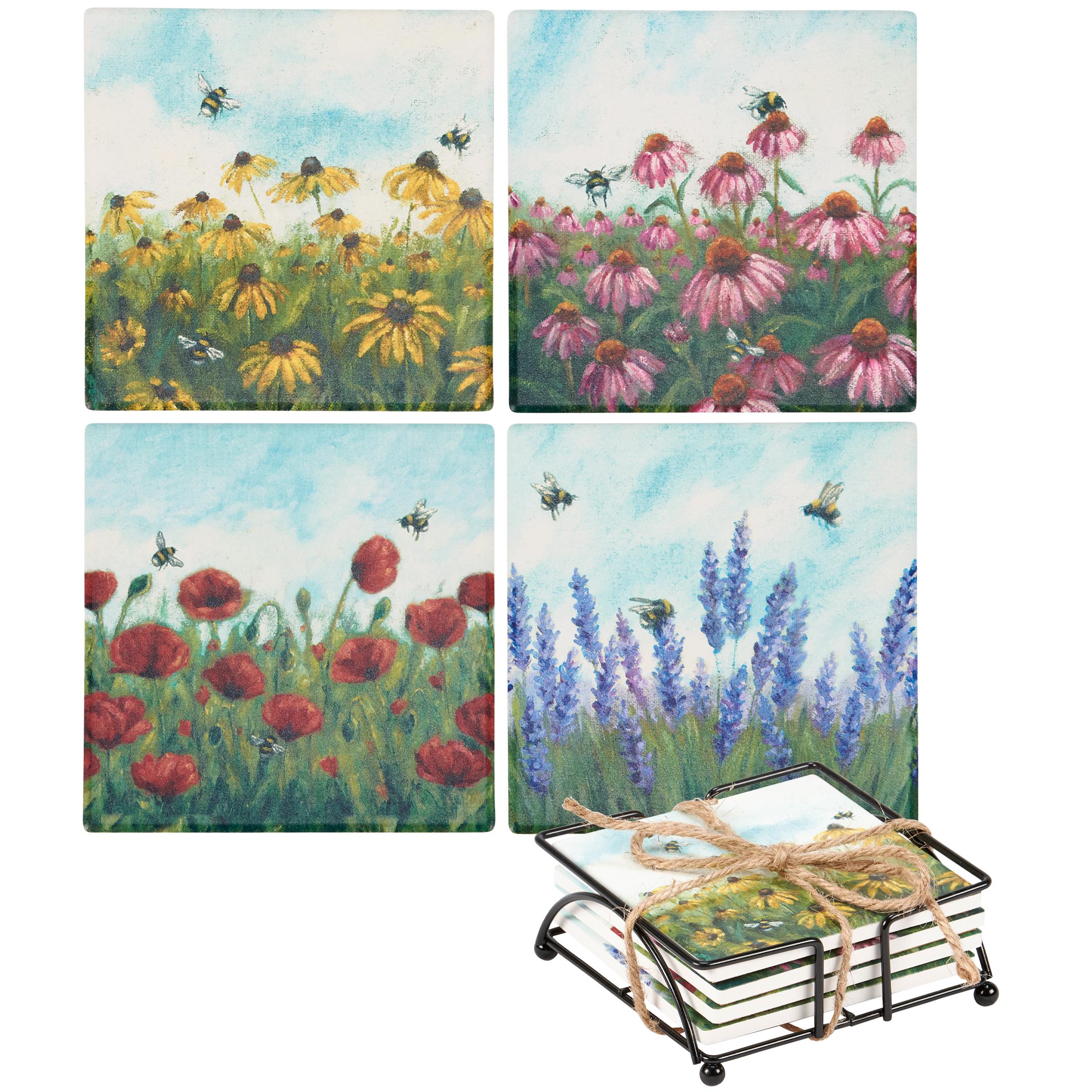 Primitives By Kathy Wholesale Garden Coaster Set OneCoast