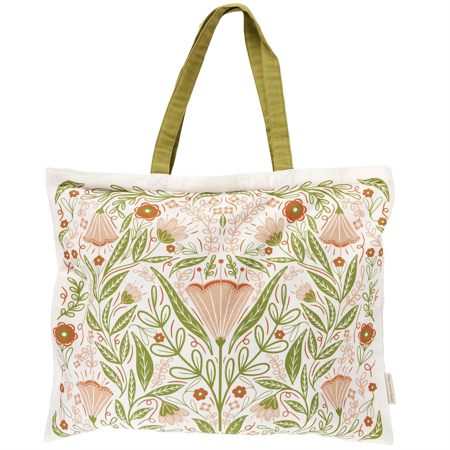 Primitives By Kathy Wholesale Blossom Folk Art Tote OneCoast