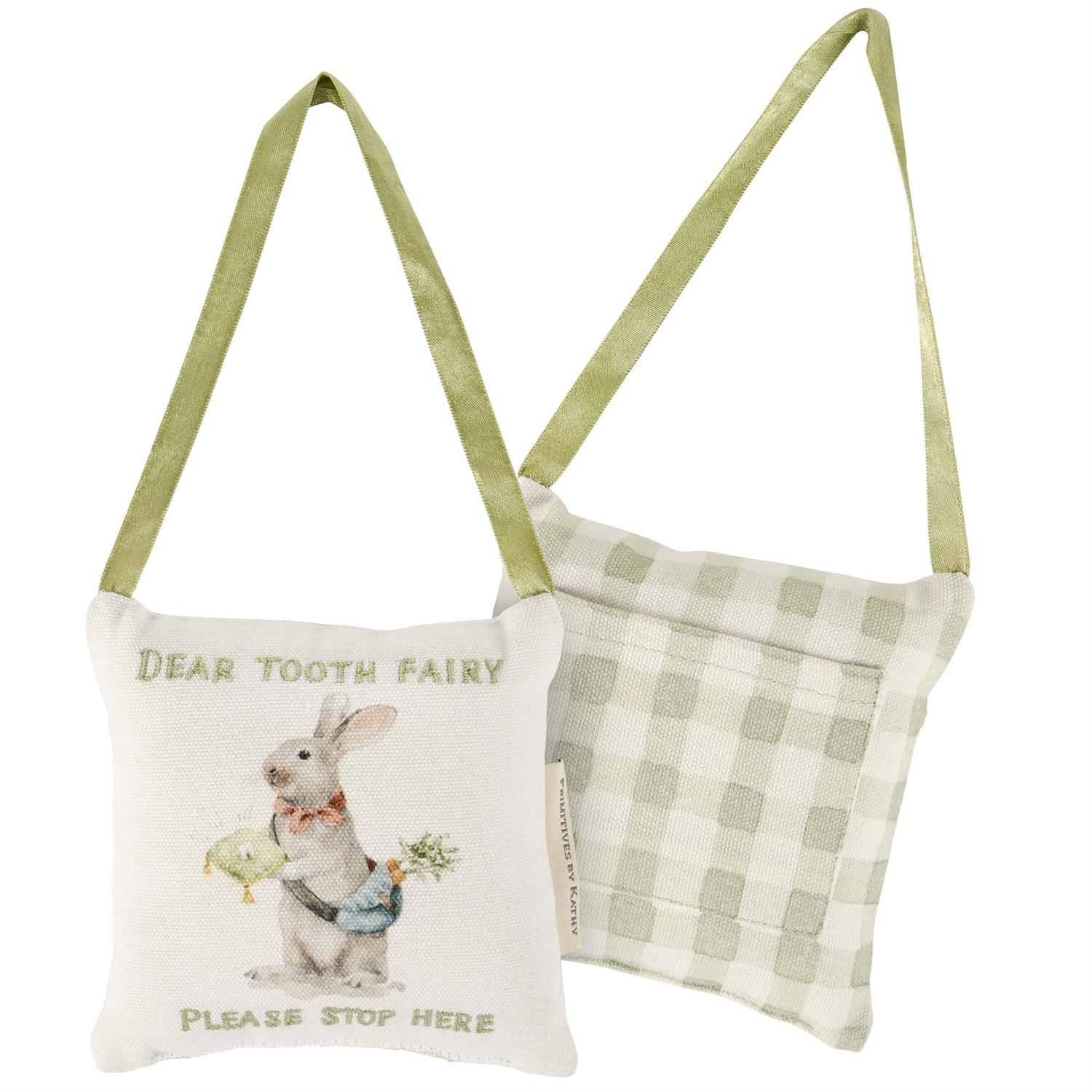 Primitives By Kathy Wholesale Rabbit Tooth Fairy Pillow OneCoast