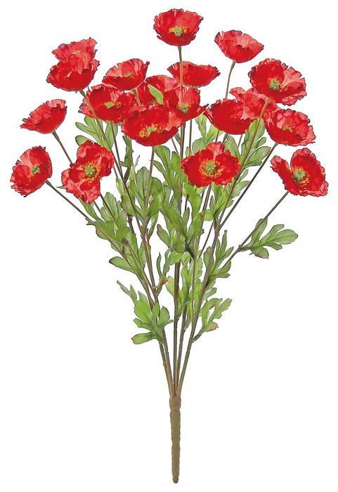 1950-DR | MINI POPPY BUSH X20; 20