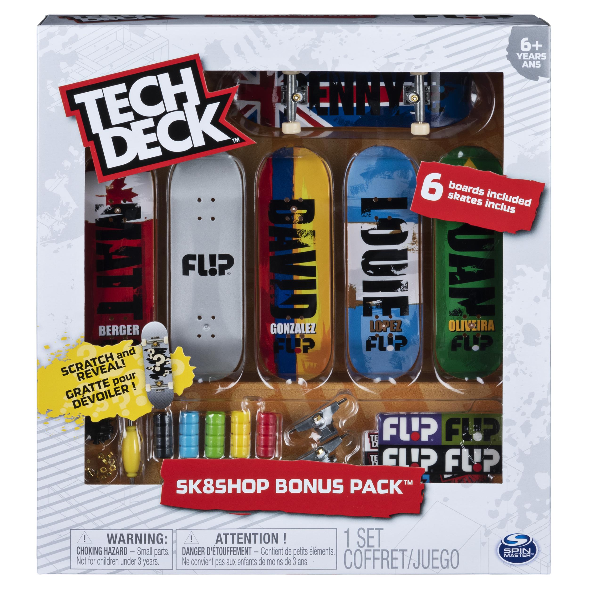 Tech Deck, Sk8shop Fingerboard Bonus Pack, Collectible and