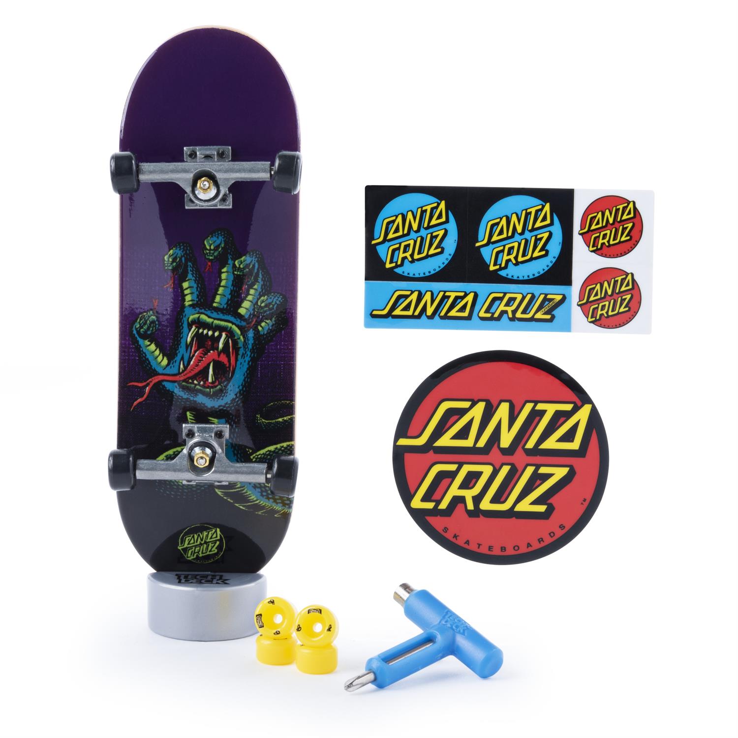 Tech Deck - Fingerboard (skateboard Miniature) Simpsons - Planche Assemblée Avec Grip Tape Et Stickers