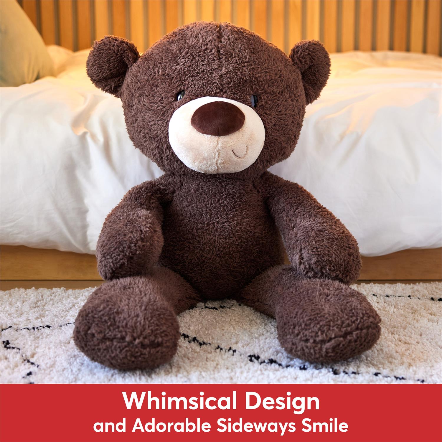 6047546 | Fuzzy Bear, Chocolate, 13.5