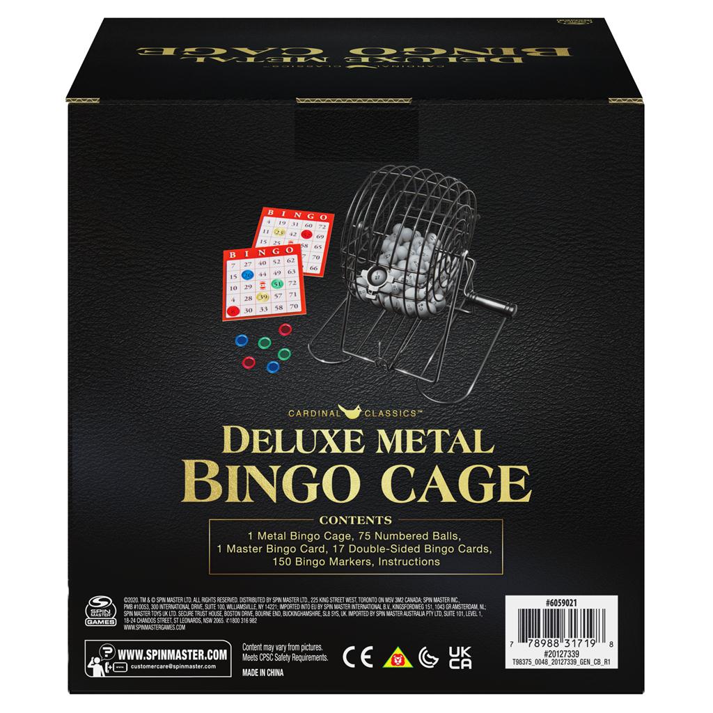Deluxe Metal Bingo Cage Set