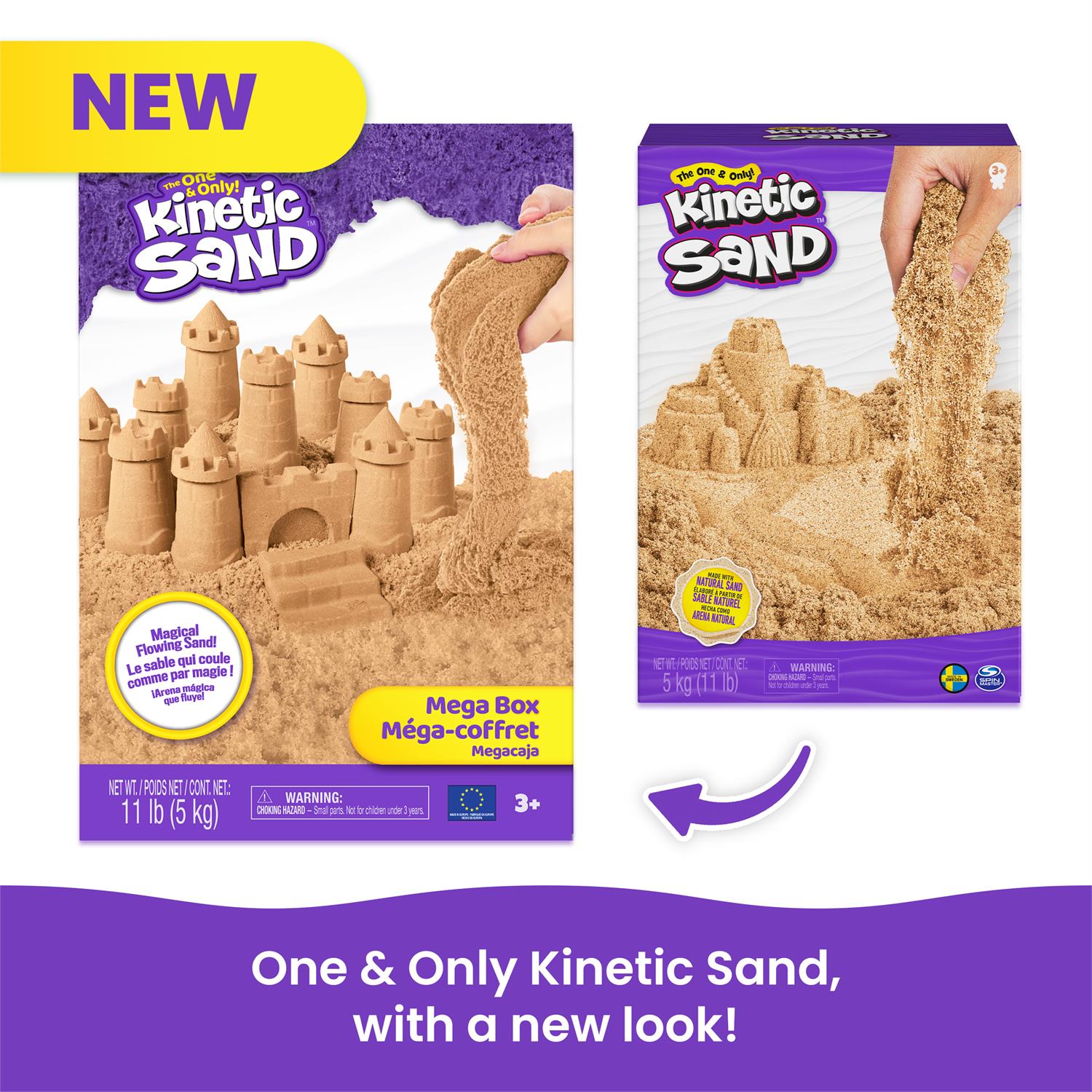 6060996 | Kinetic Sand, 5kg (11lb) of All-Natural Brown Sensory