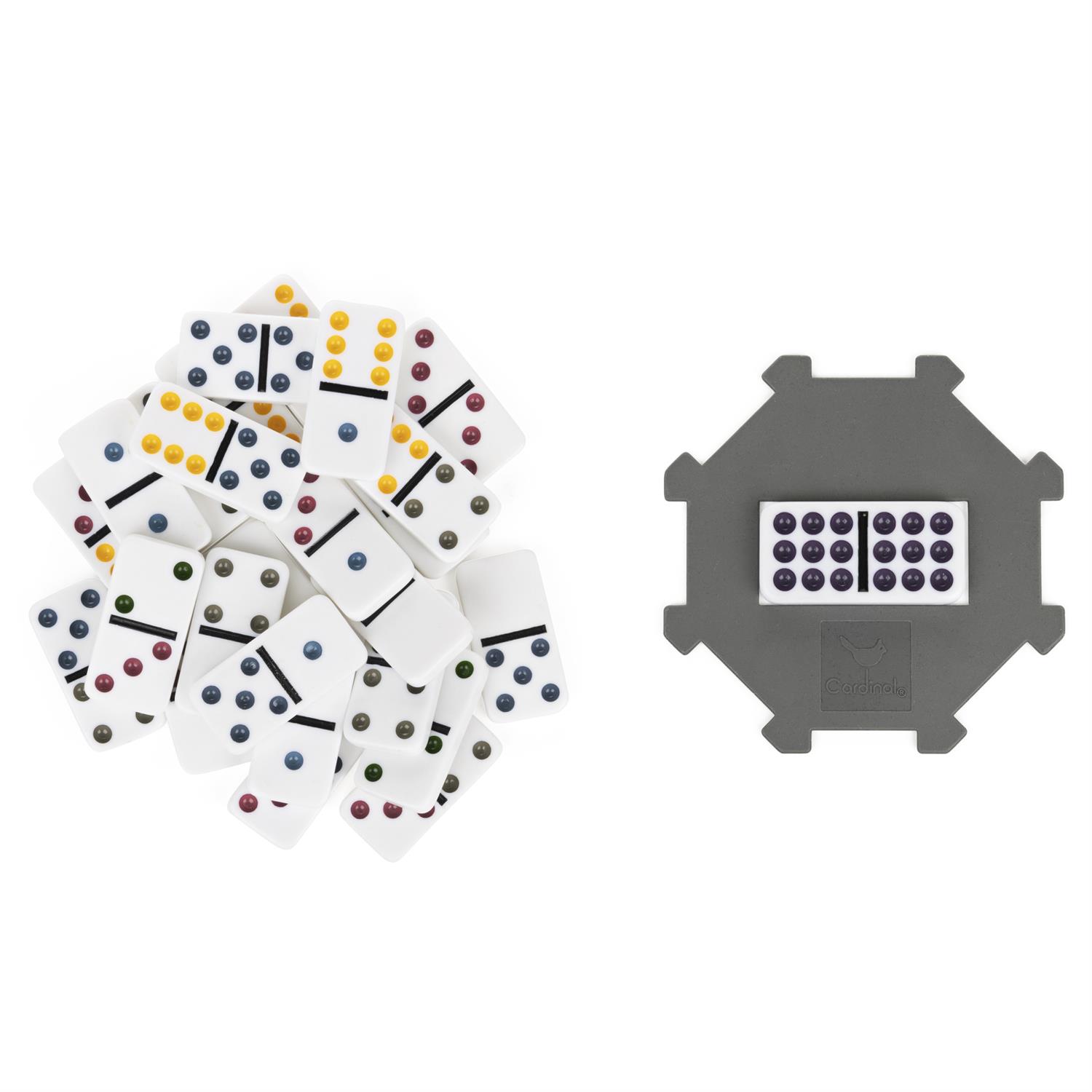 6061192 | Cardinal Classics Double Nine Dominoes Set in Storage Tin