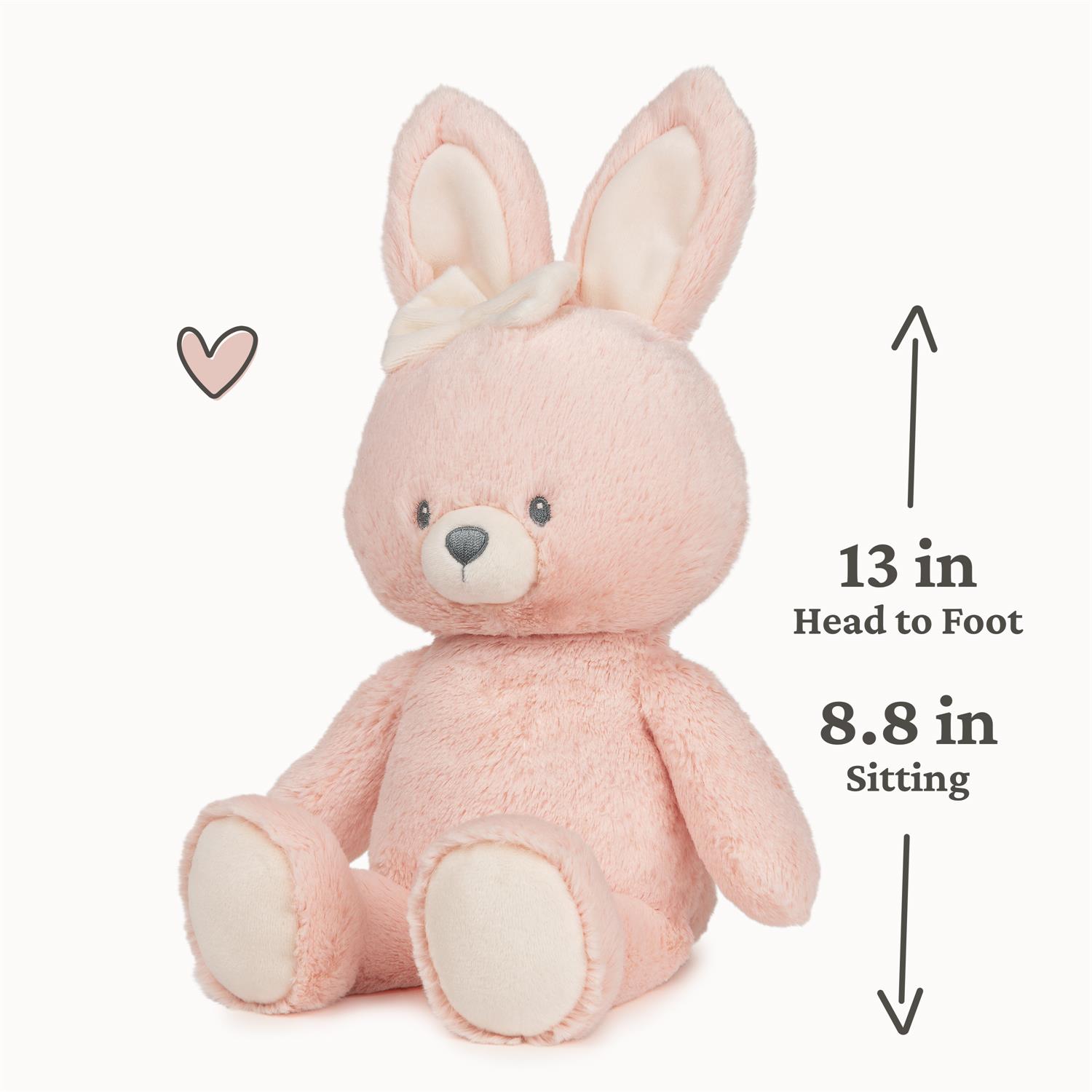 6066016 | GUND 100% Recycled Bunny, Pink, 13 in