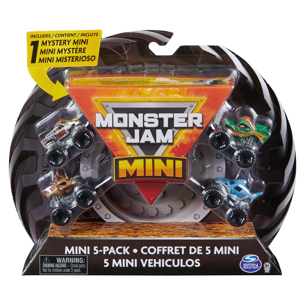 6066965 | Monster Jam, Official Mini 5-Pack with Mystery