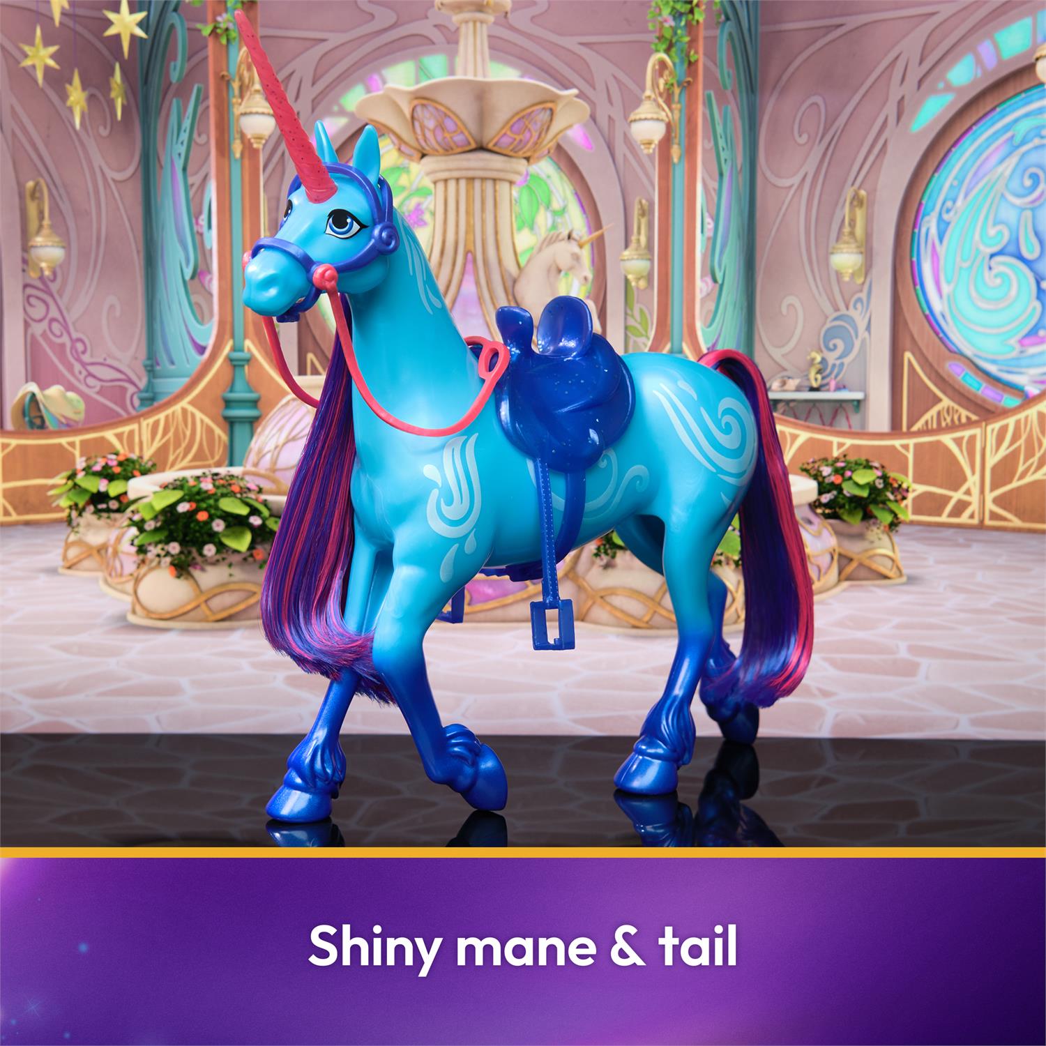 ユニコーンジャスパースフィアNo.2477 6067376 | Unicorn Academy, River Unicorn with Head Movement, 2