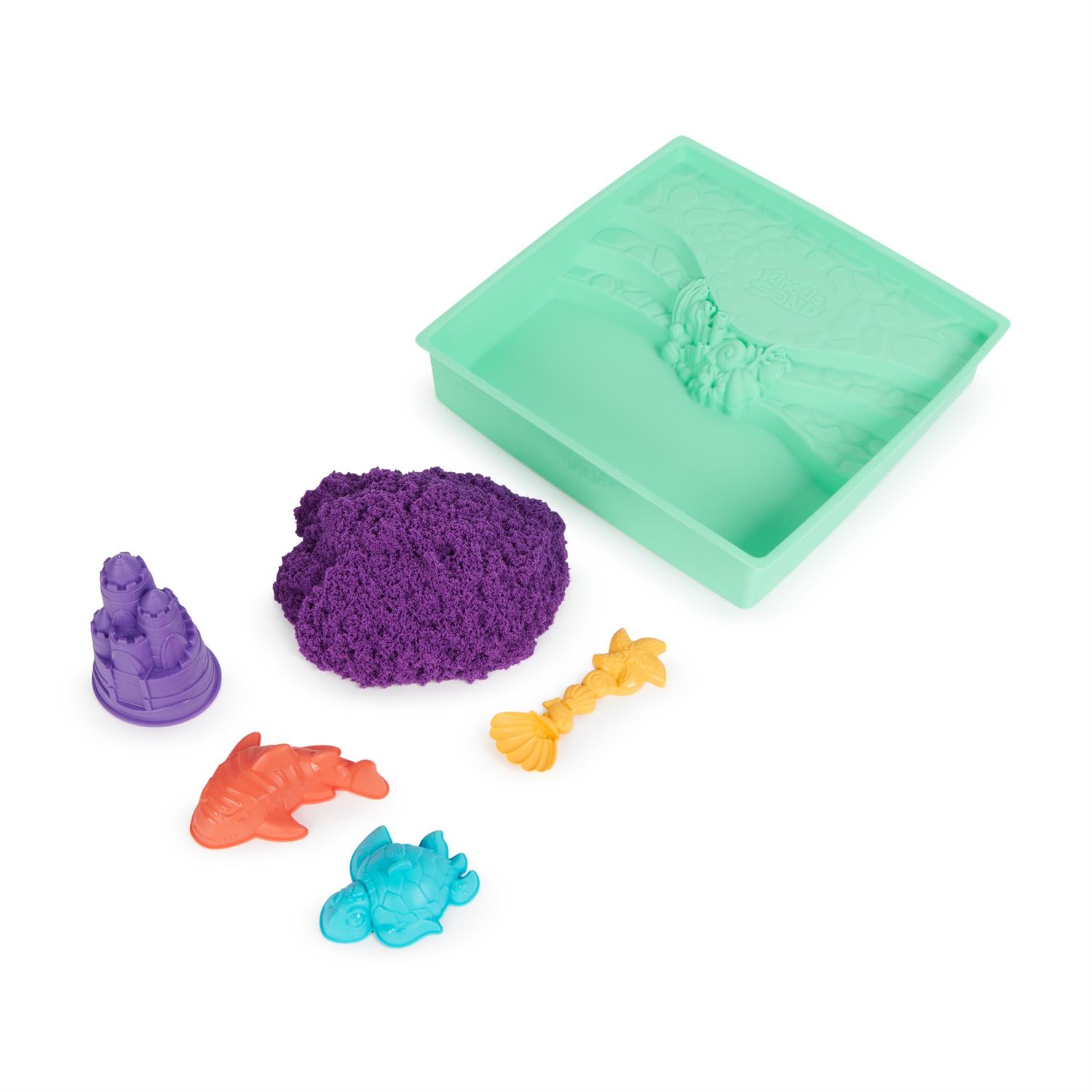 Kinetic Sand Sandbox Set, 1lb Purple Play Sand, Sandbox Storage, 4 Kinetic Sand Sandbox Set, 1lb Purple Play Sand, Sandbox Storage, 4