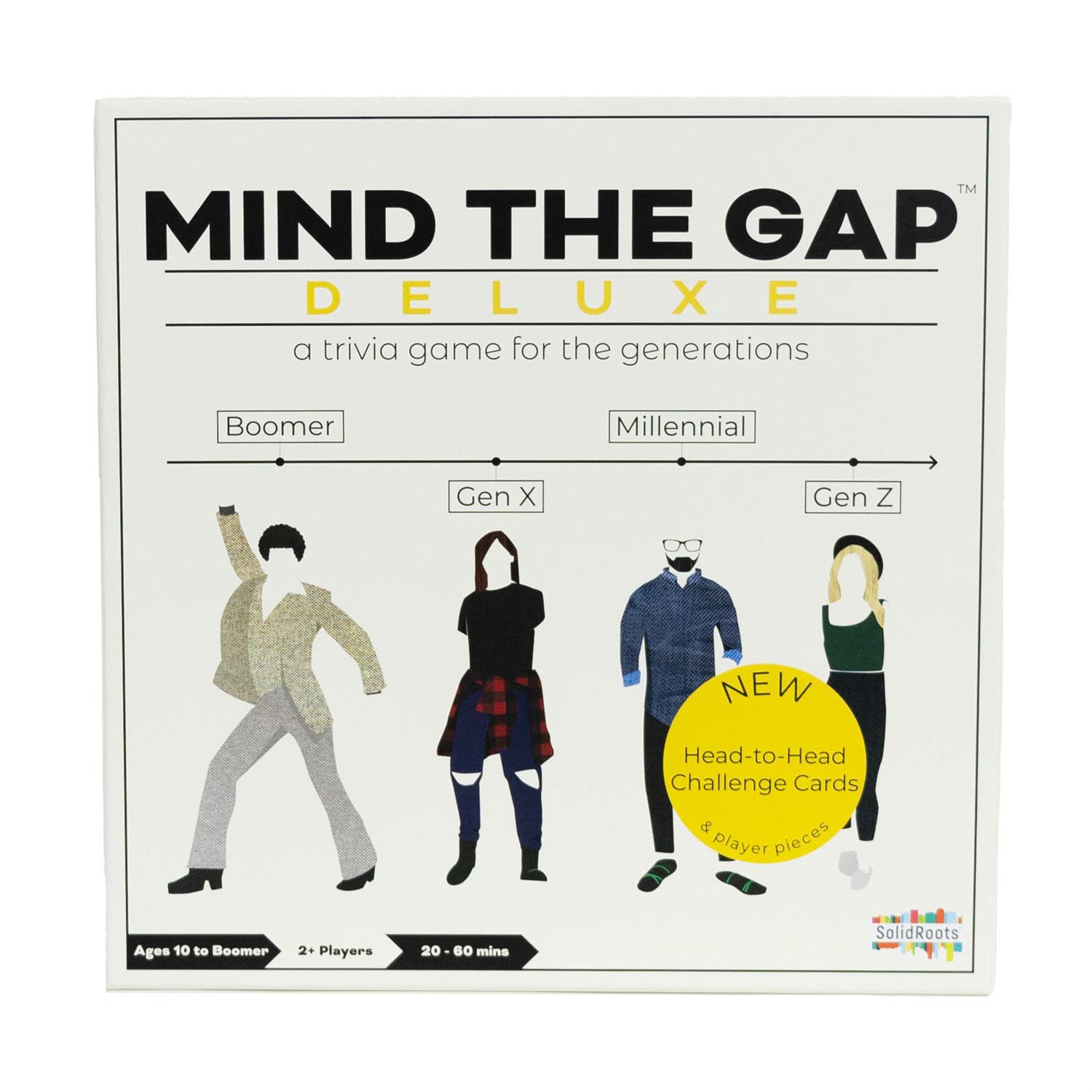 6068205 | Solid Roots Mind the Gap Deluxe- A Trivia Board Game for