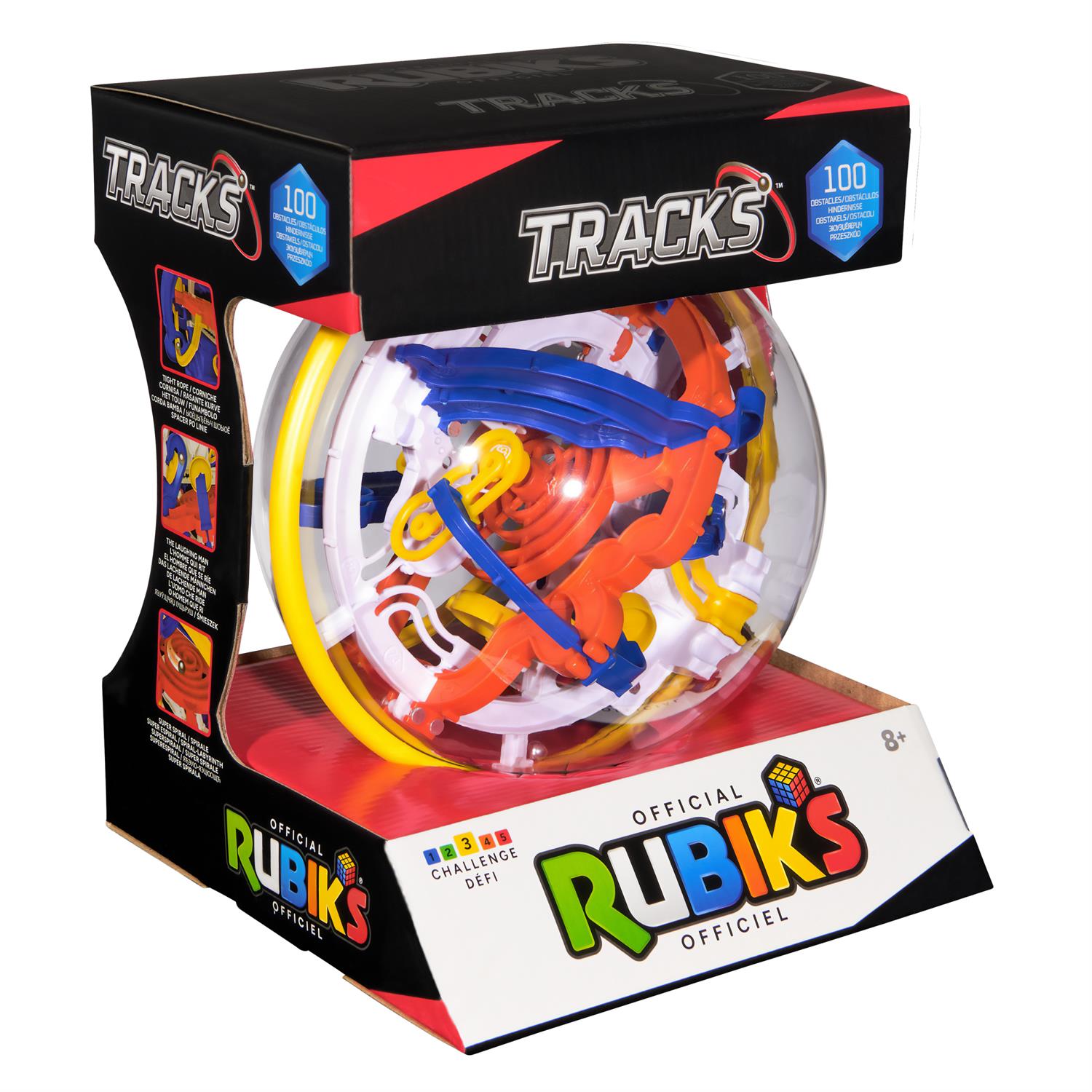 Rubik's Tracks 100 3D Gravity Maze - Challenging Brain Teaser Puzzle Game For Kids & Adults