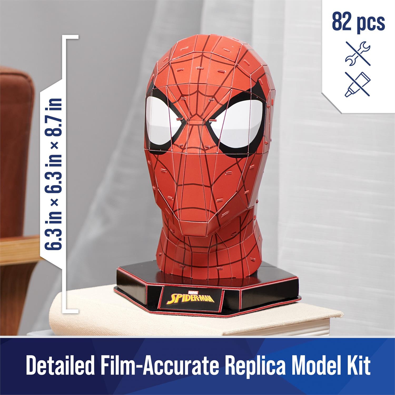 6068738 | 4D Build, Marvel Spider-Man 3D Puzzle Model Kit with Stand