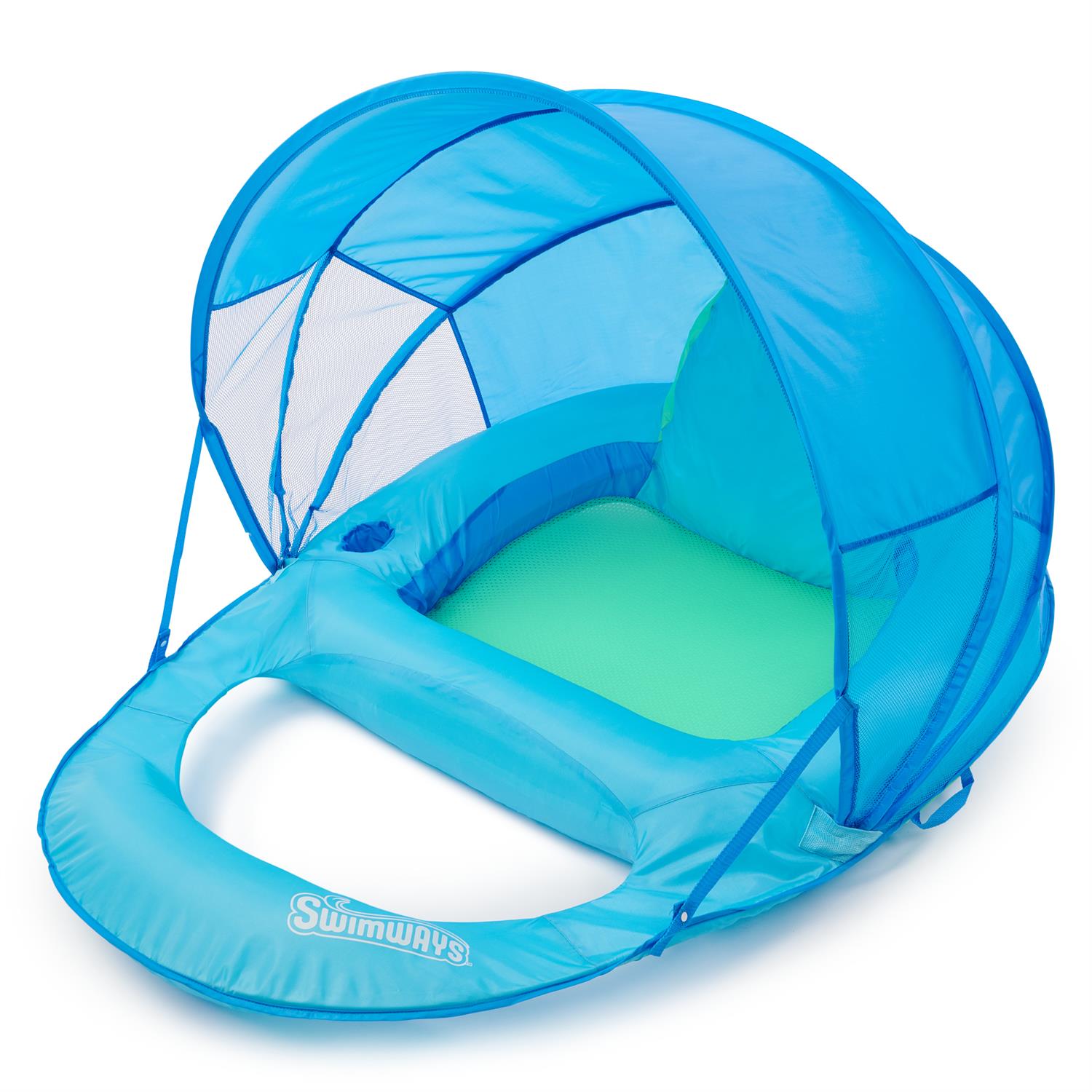 SwimWays Spring Float Premium Recliner Pool Lounge Chair with ...