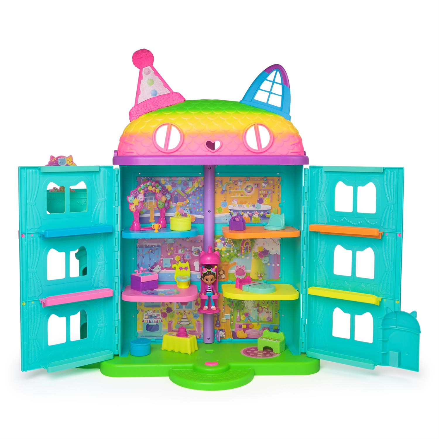 Gabby出品　まとめて15個 6069374 | Gabby`s Dollhouse, 15-Piece Rainbow-Themed, Celebration