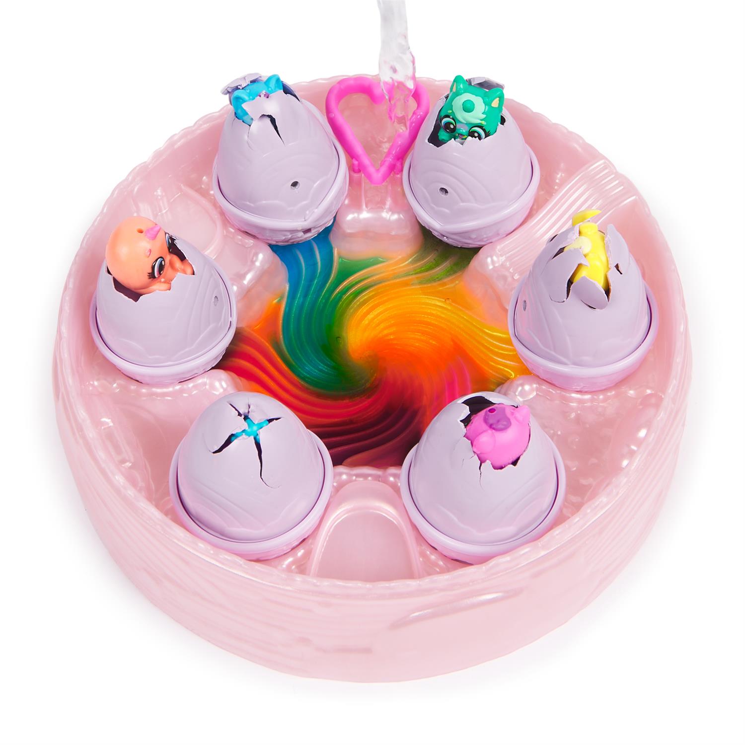 6070168 | Hatchimals Alive, Rainbow Hatchery Toy with 6 Mini Figures
