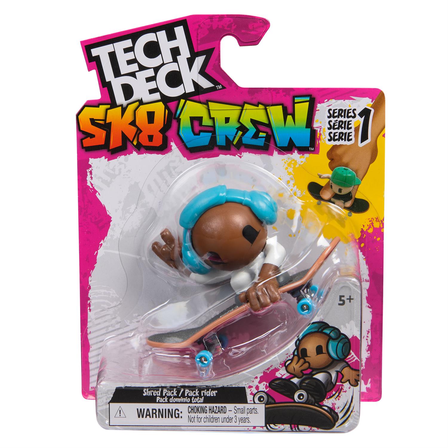 6071054 | Tech Deck Sk8 Crew, Exclusive Fingerboard with Assistive