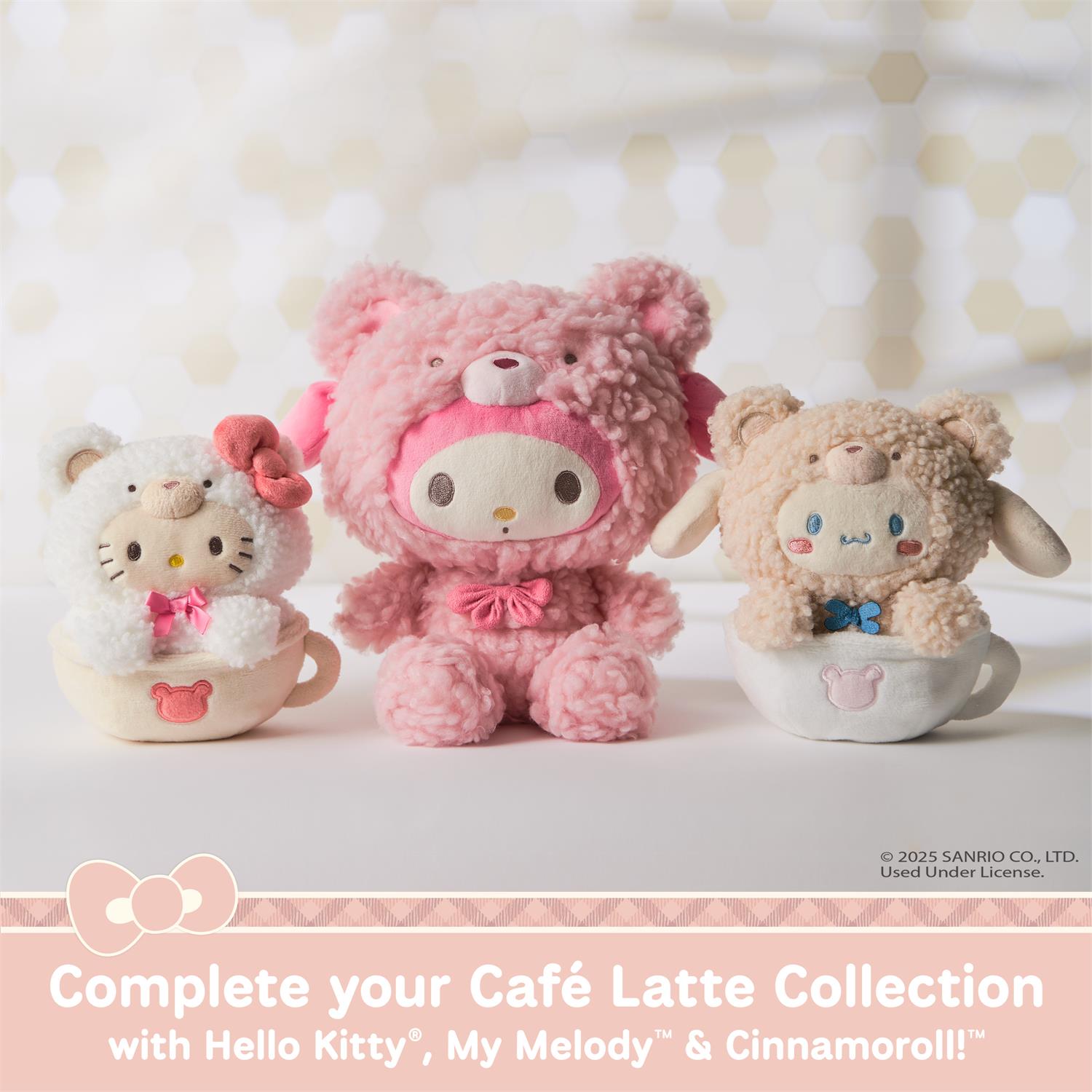 Hello Kitty CafŽ Latte Bear, 6 in