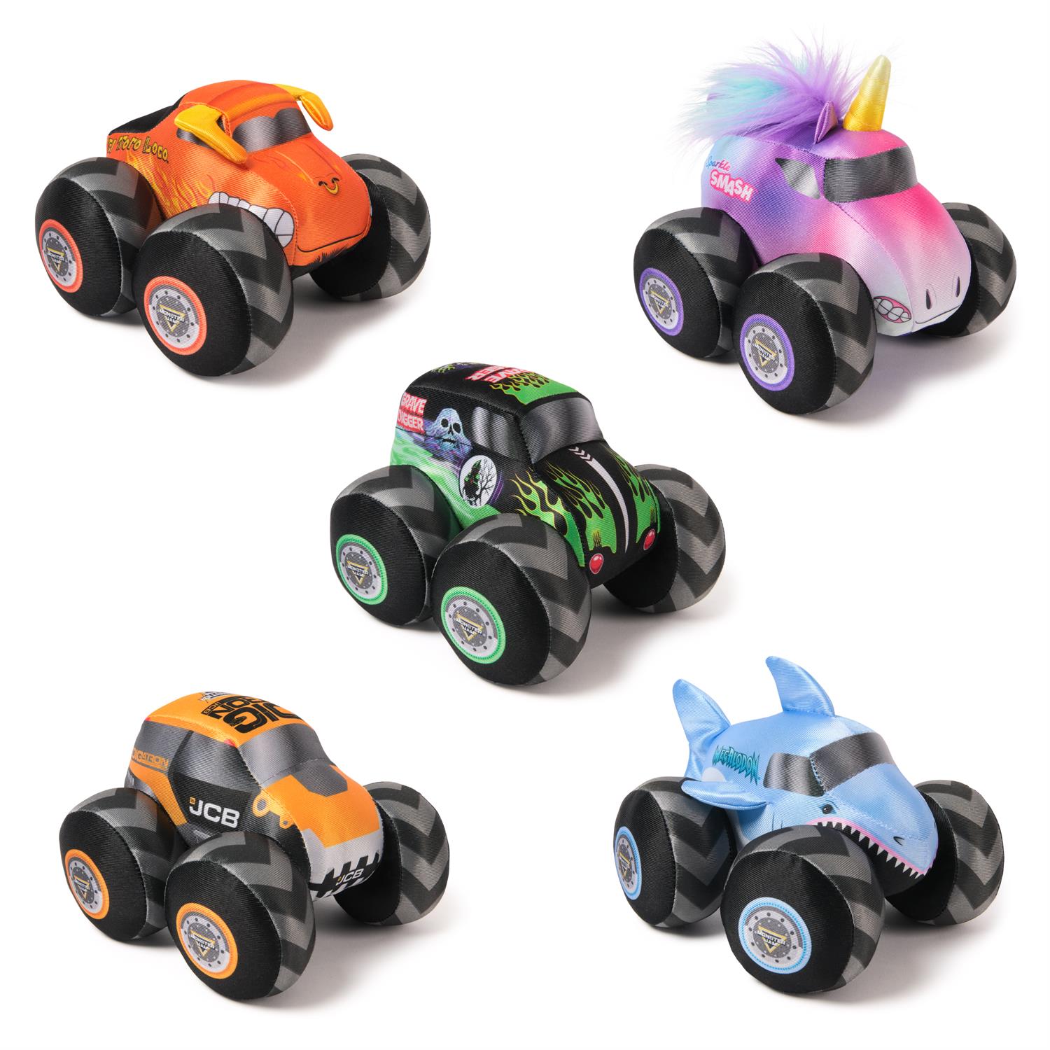 6072976 | Monster Jam Plush Trucks with Sound Effects, 7in