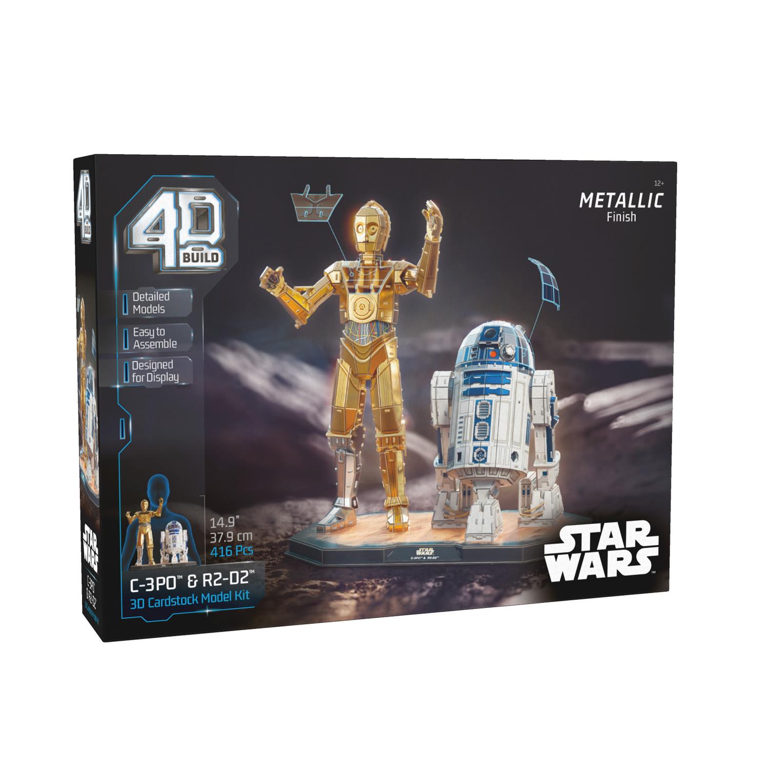 6073357 | 4D Build, Star Wars C-3PO & R2-D2 3D Model Kit