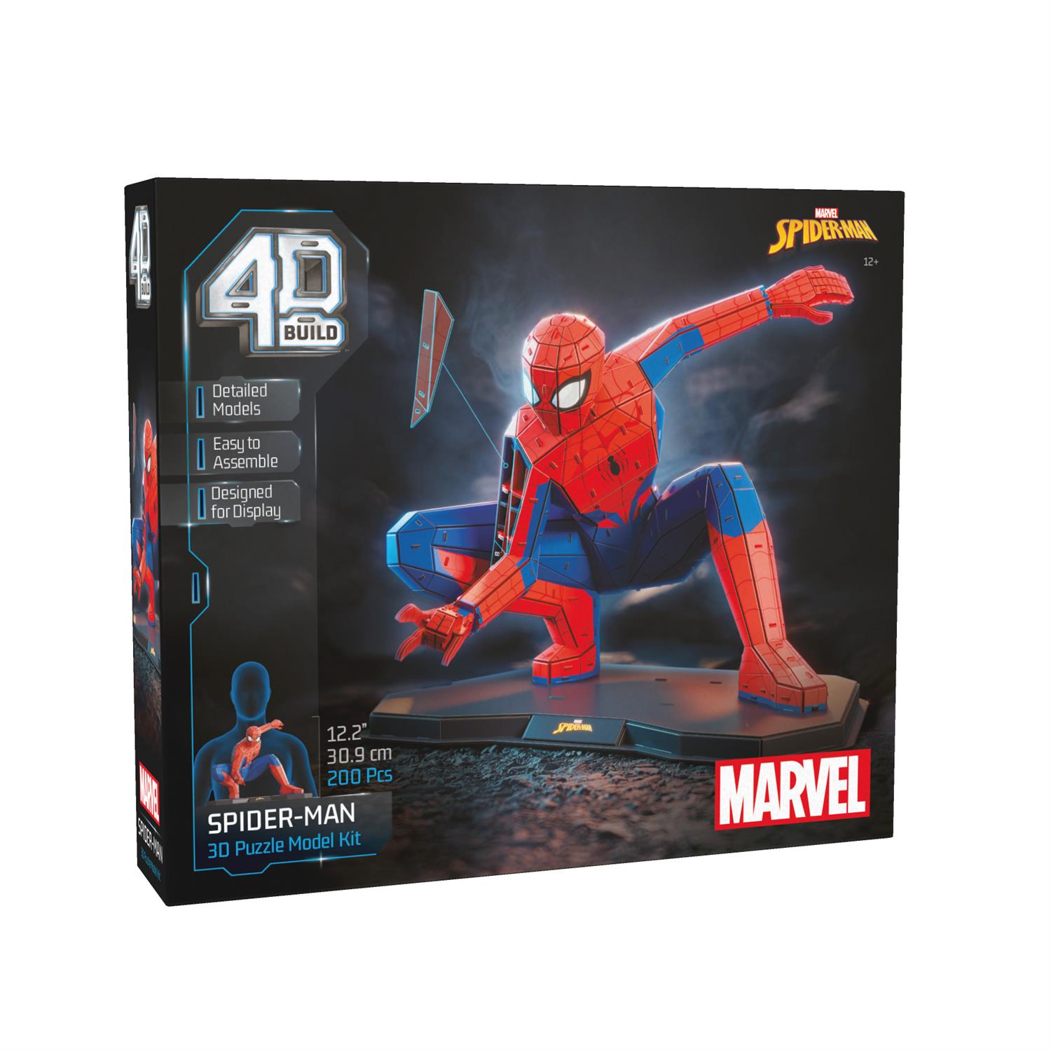 4D Build Marvel Spiderman 3D Model Kit