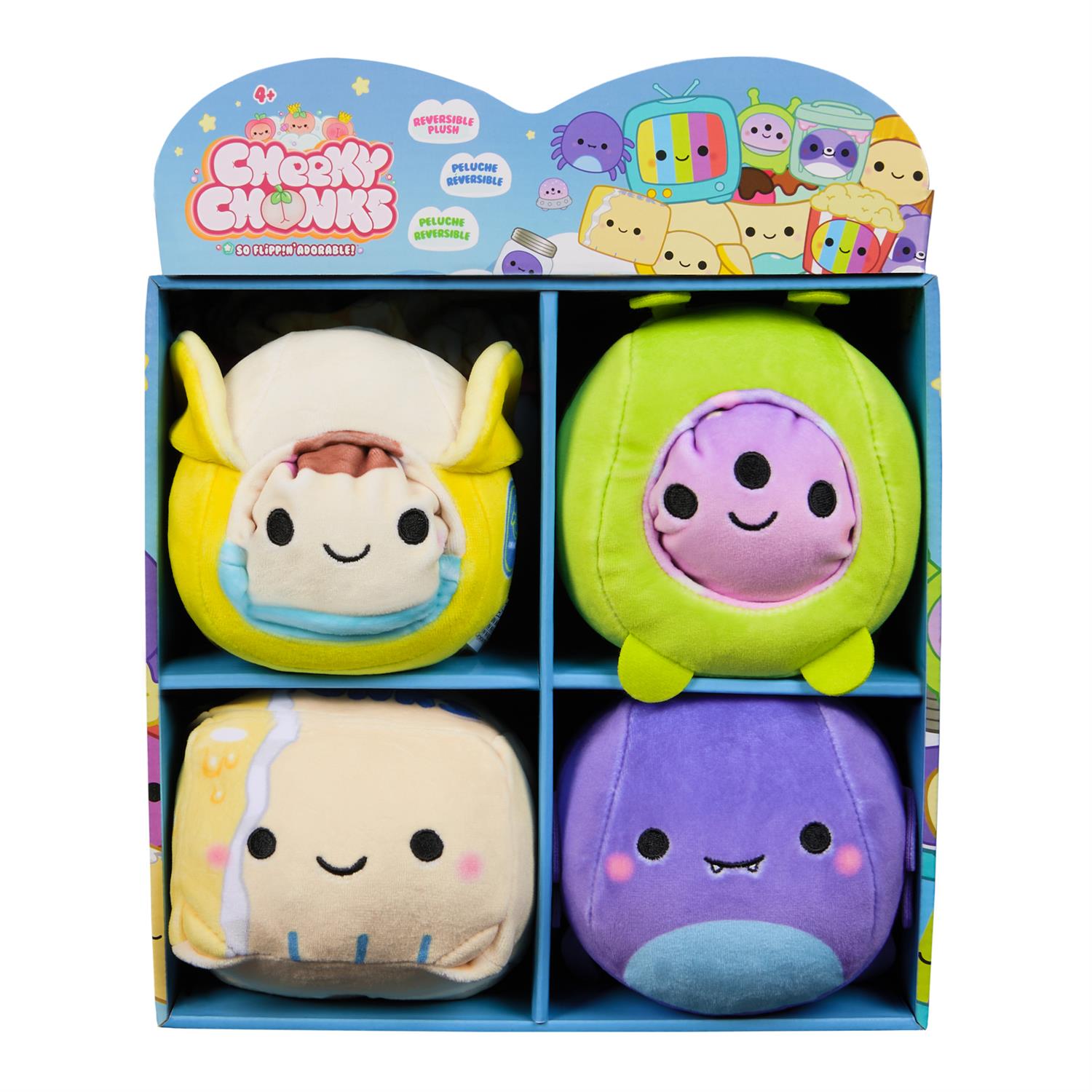 6073614 | Cheeky Chonks Snacky Seats CDU, 4.5` Reversible Plush