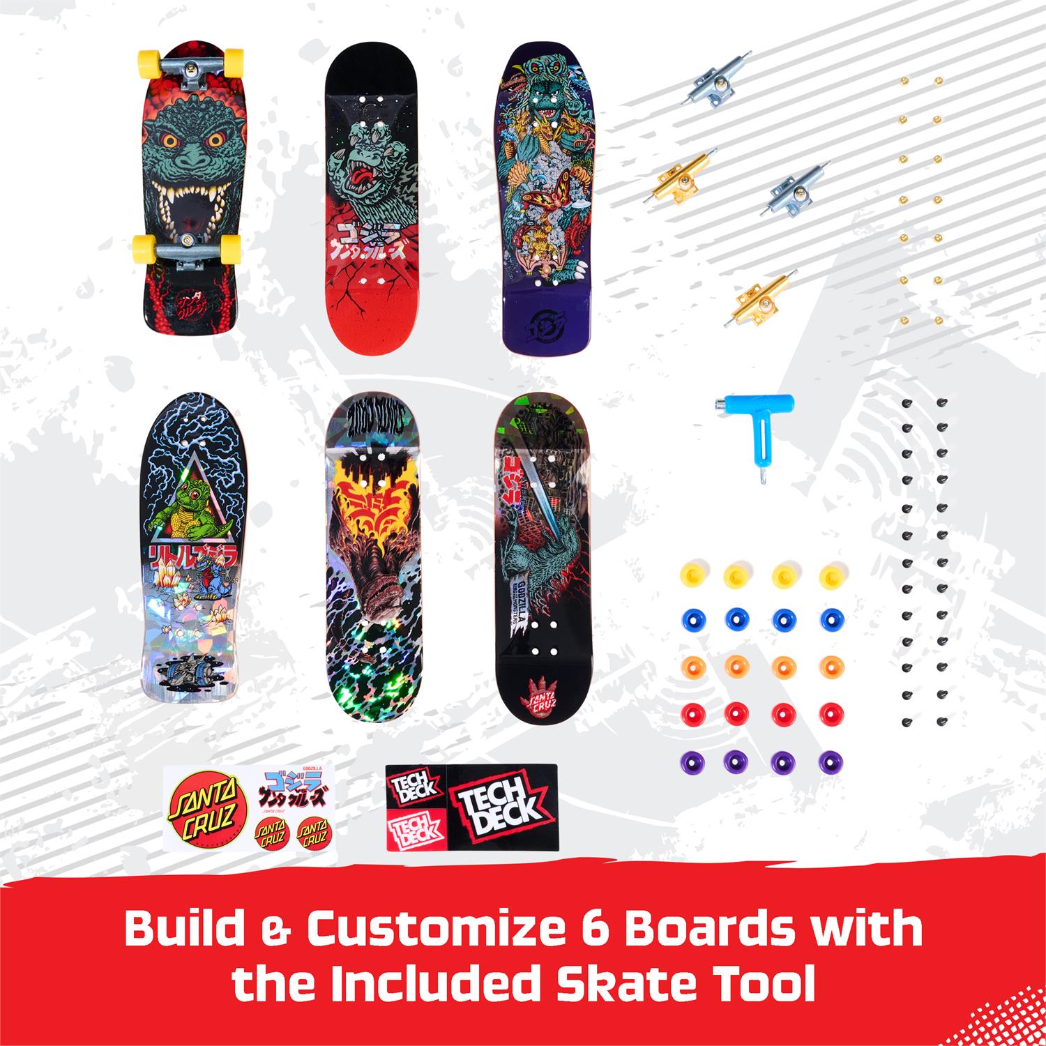 6073886 | Tech Deck, Godzilla Sk8shop Fingerboard Bonus Pack