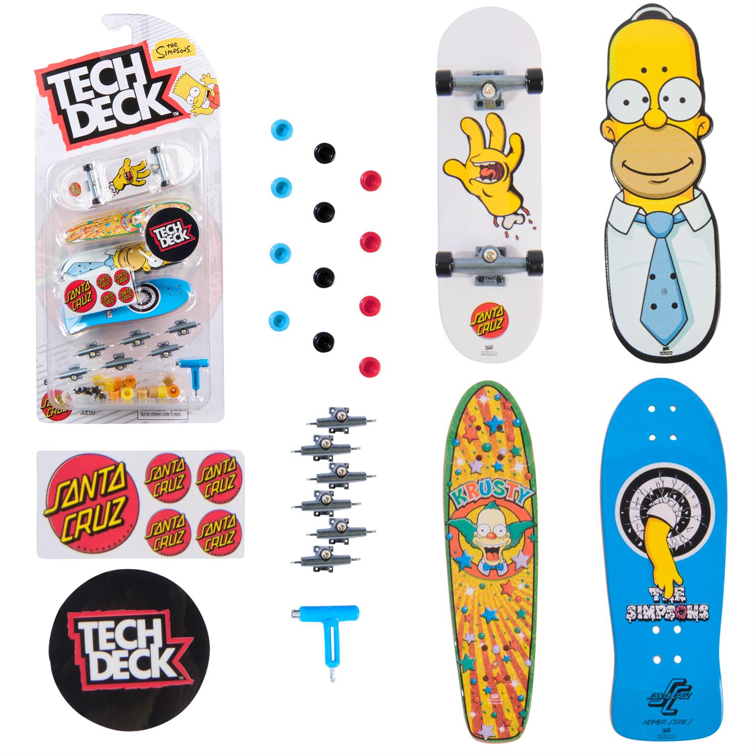 6074136 | Tech Deck, Ultra DLX Fingerboard 4-Pack, Simpsons