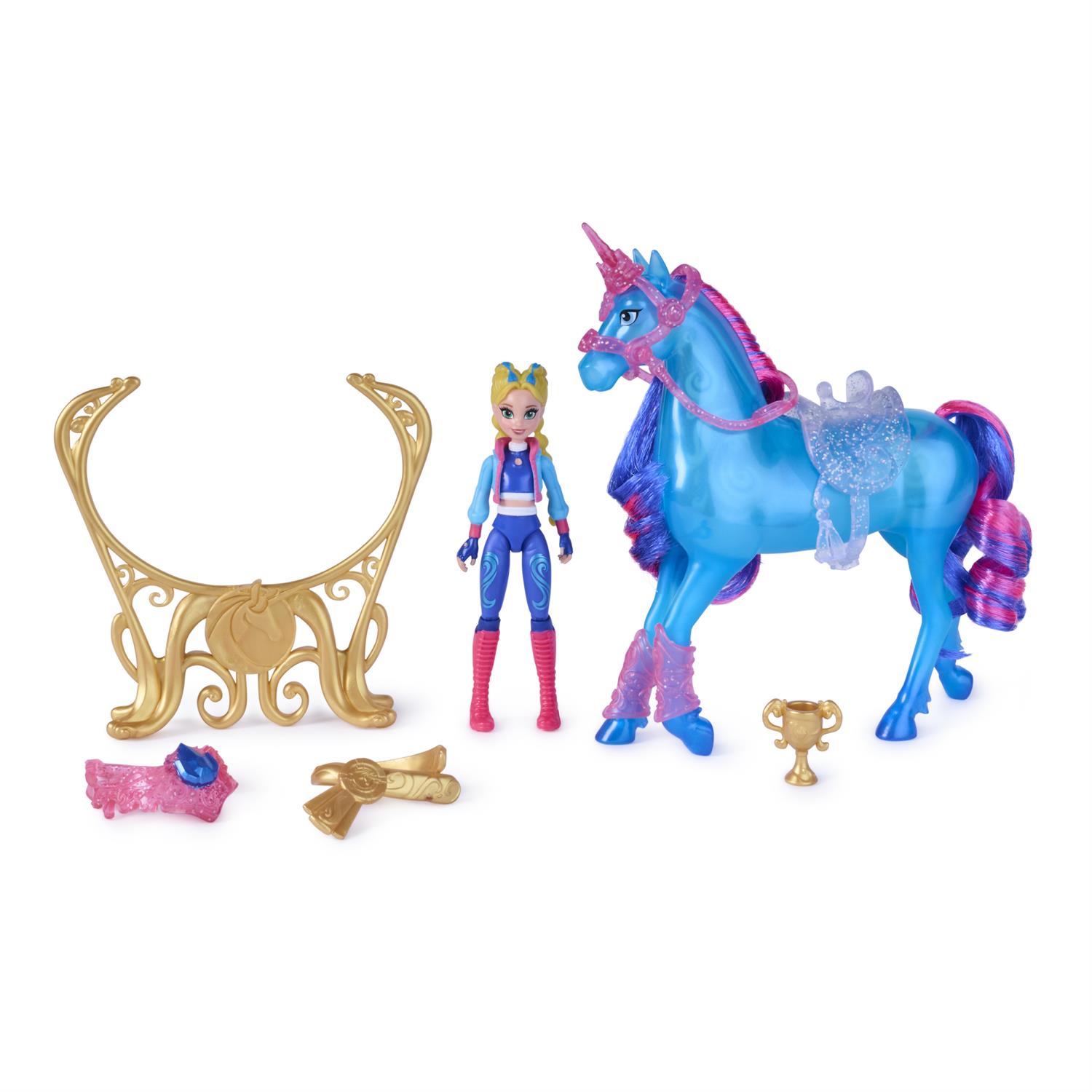 6075347 | Unicorn Academy, Train & Glow River Unicorn with Isabel