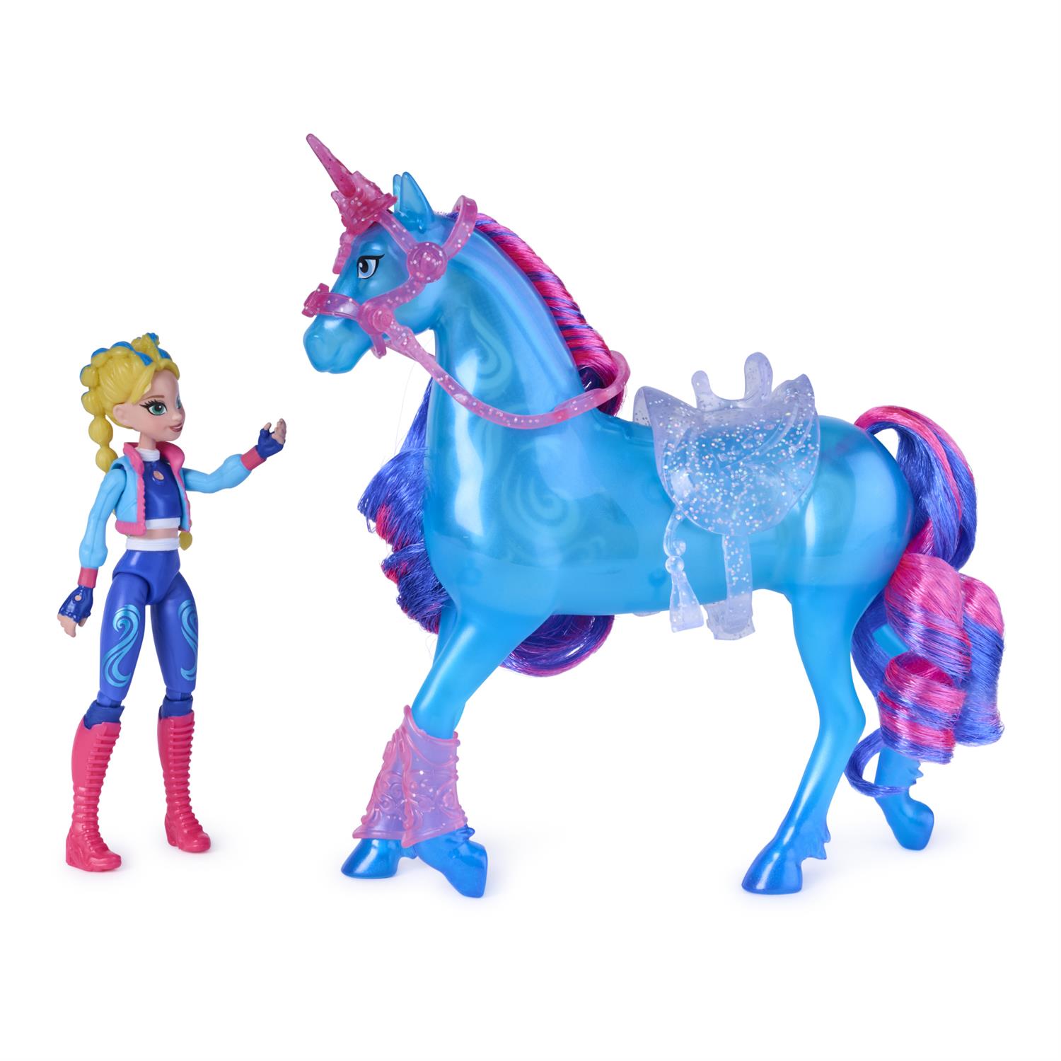 6075347 | Unicorn Academy, Train & Glow River Unicorn with Isabel