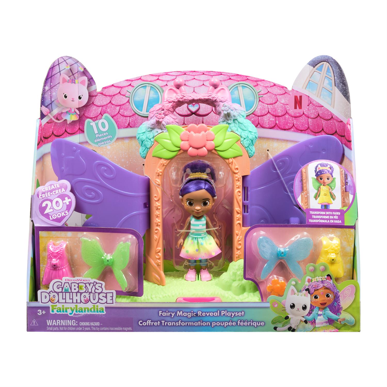 6075629 | Gabby's Dollhouse Fairylandia Magic Reveal Playset