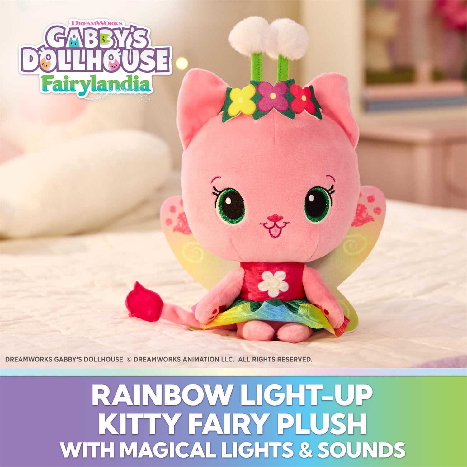 6075633 | Gabby`s Dollhouse Fairylandia Official Rainbow Light-Up
