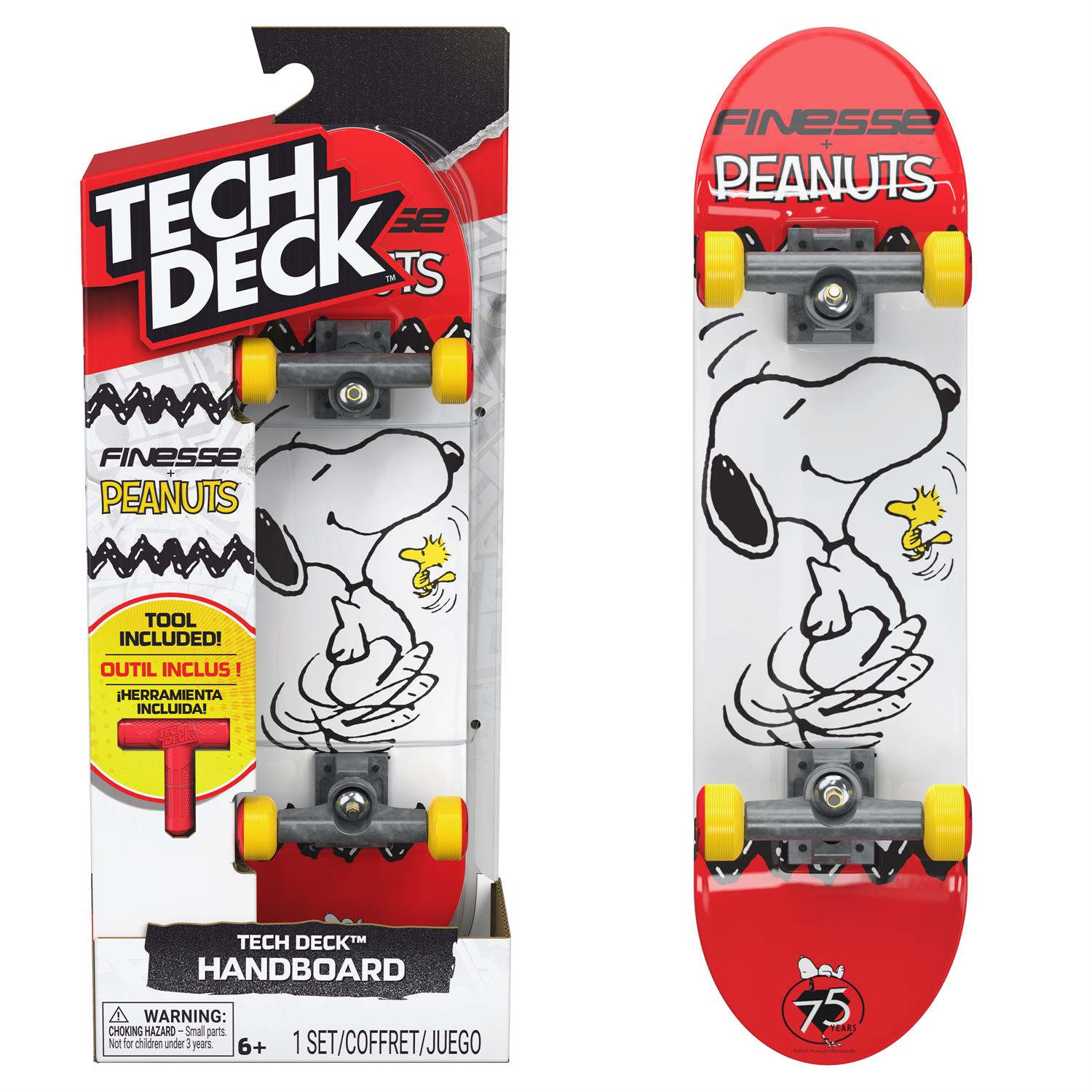 6076620 | Tech Deck Finesse Peanuts Handboard