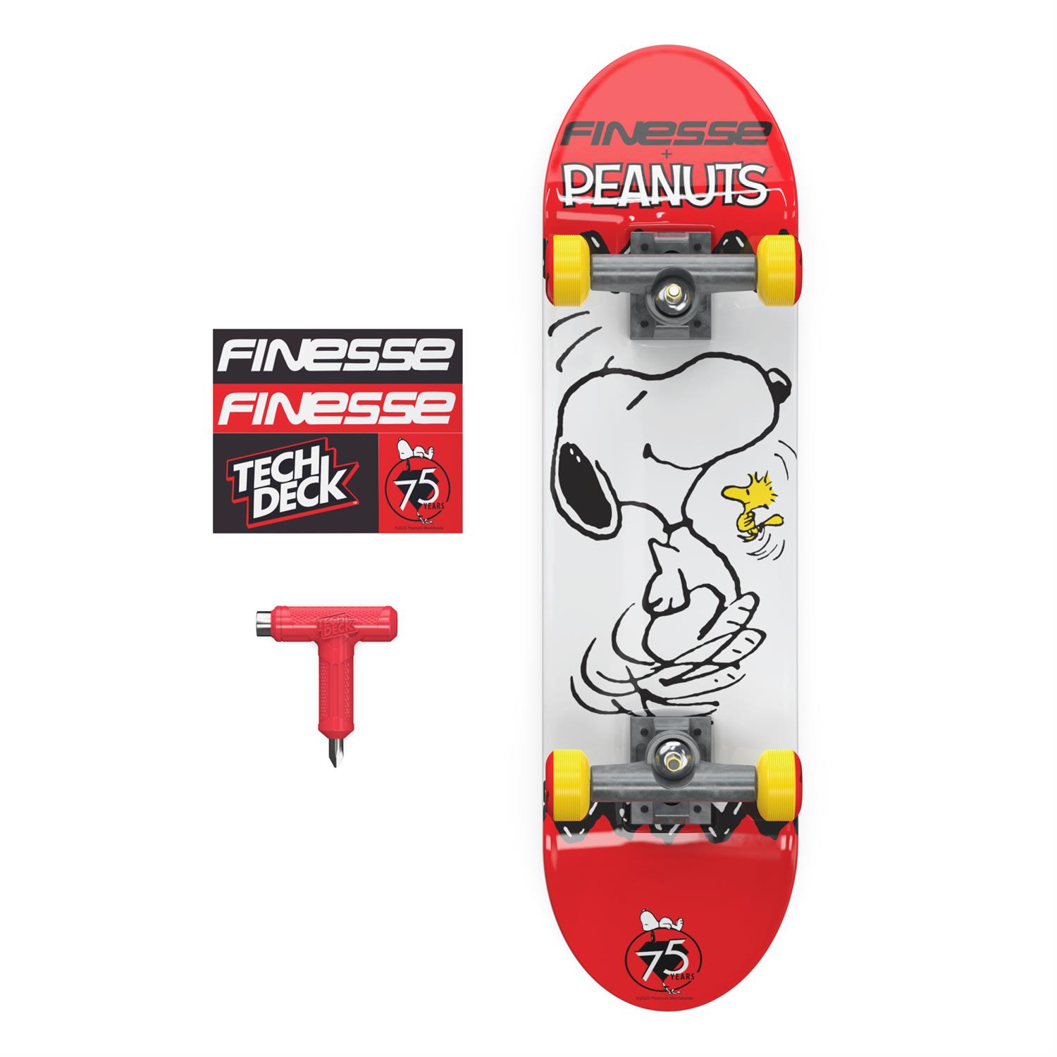 スケートボード FTC x PEANUTS DECK - 8inch 6076620 | Tech Deck Finesse Peanuts Handboard