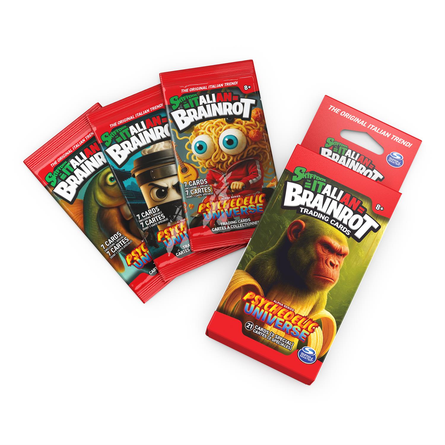 6078344 | Italian Brainrot Mystery Trading Card Game 3-Pack Blind