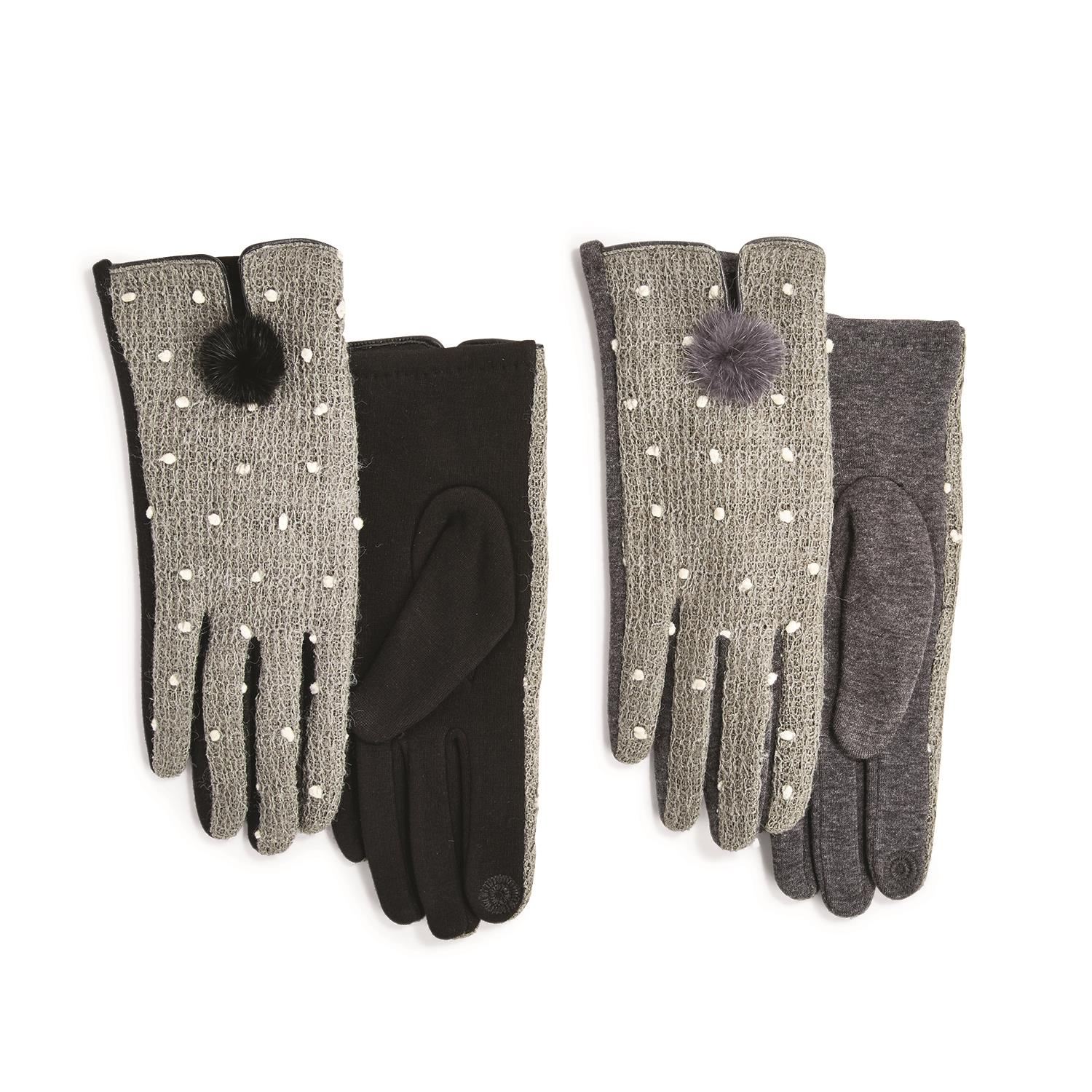 Polka Dot Gloves Asst 2 Colors