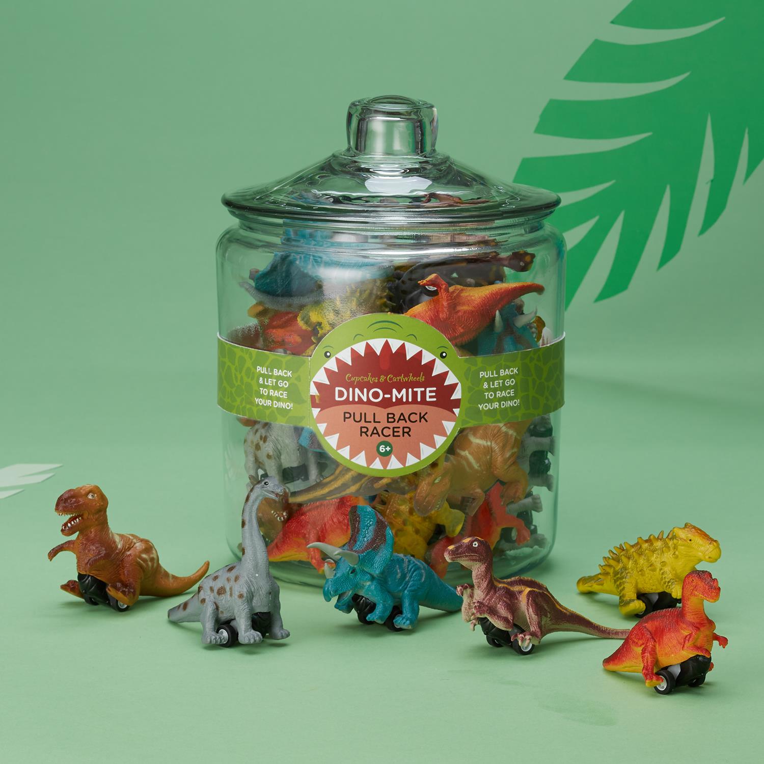 36 Pc Dinosaur Racer Un W/Countertop Display Asst 6 Designs