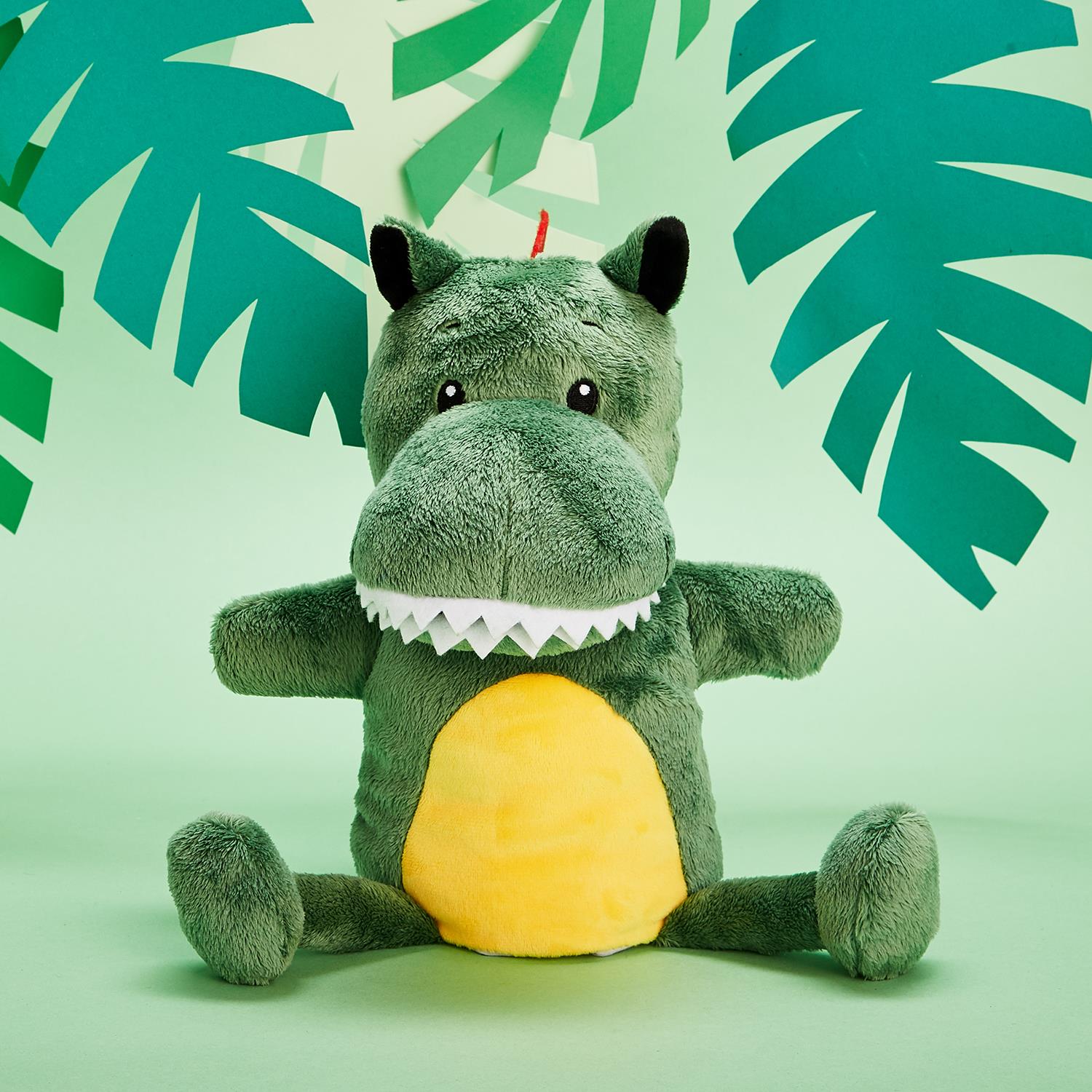 dinosaur soft hand puppet